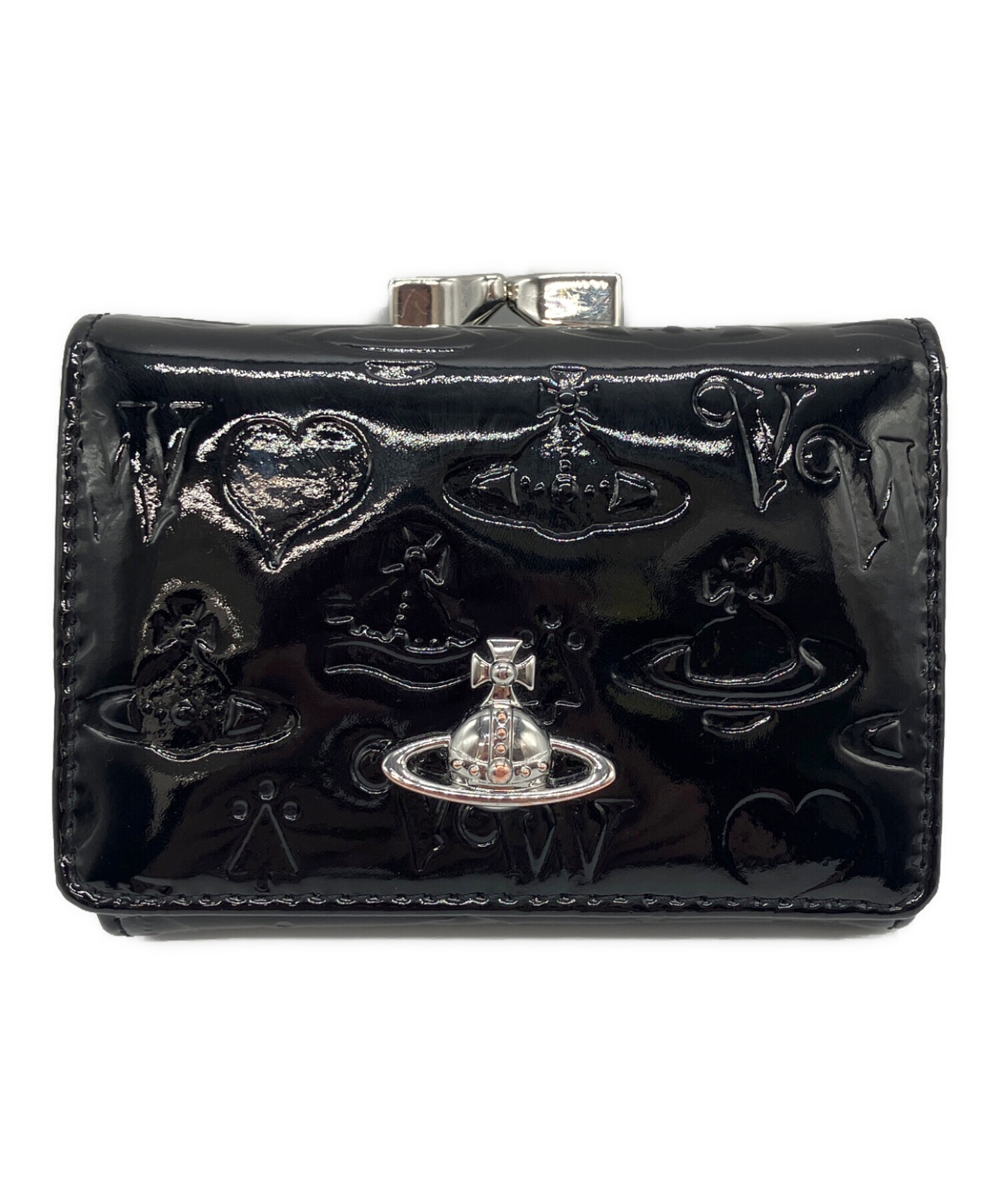 【未使用 新品】Vivienne Westwood ブラック三つ折り財布 中古・古着通販】Vivienne Westwood (ヴィヴィアンウエストウッド) 3