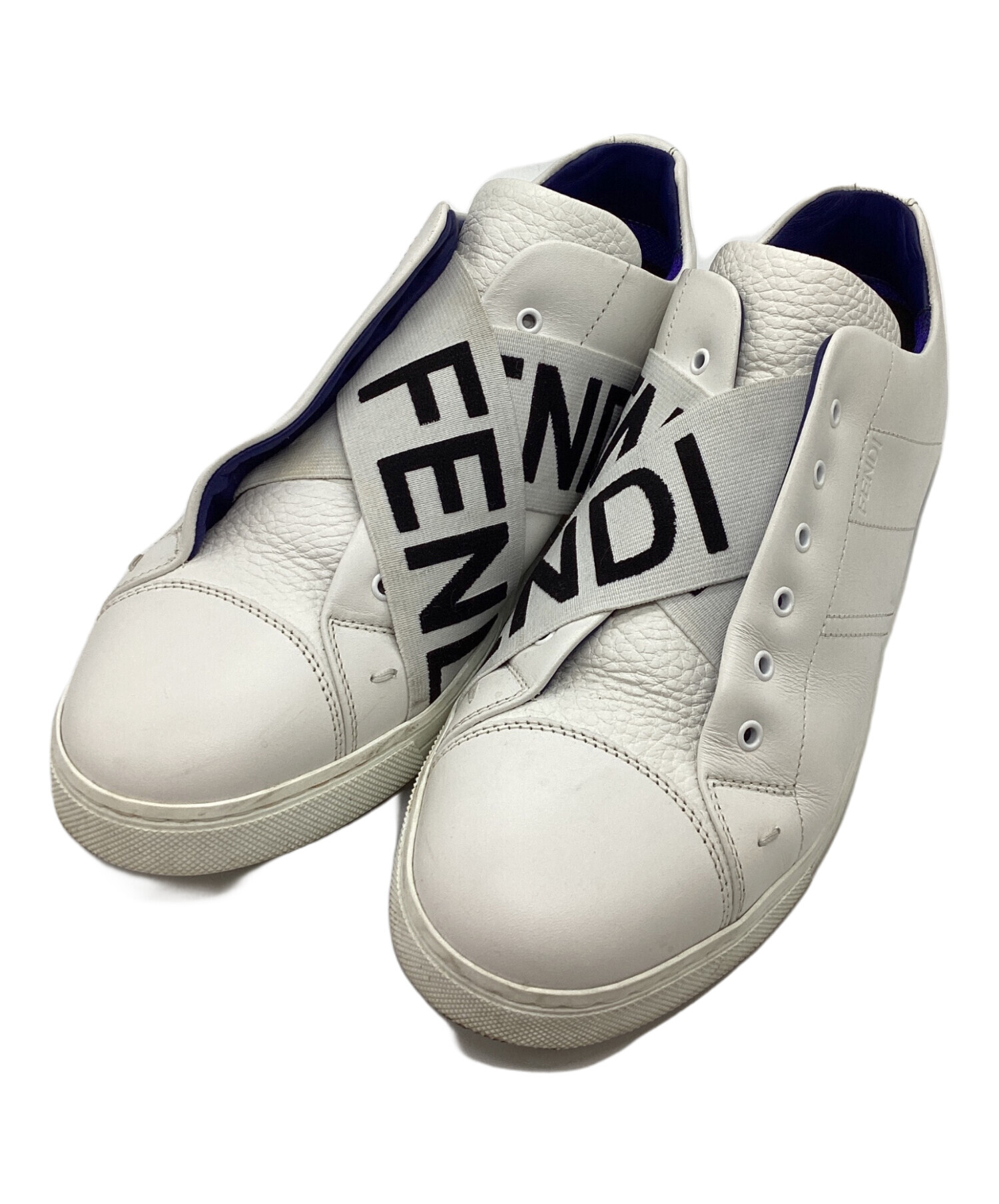 FENDI サイズ36 ストライプパターンスニーカー　百貨店購入 中古・古着通販】FENDI (フェンディ) ロゴクロスバンドローカット