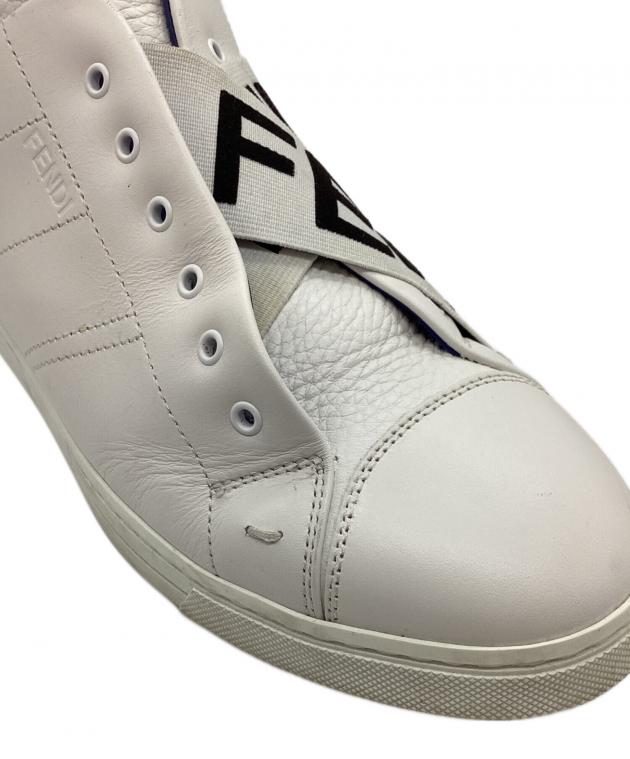 美品 箱付き FENDI ロゴバンド ローカット スニーカー 26.0相当 美品 箱付き FENDI ロゴバンド ローカット スニーカー 26.0相当