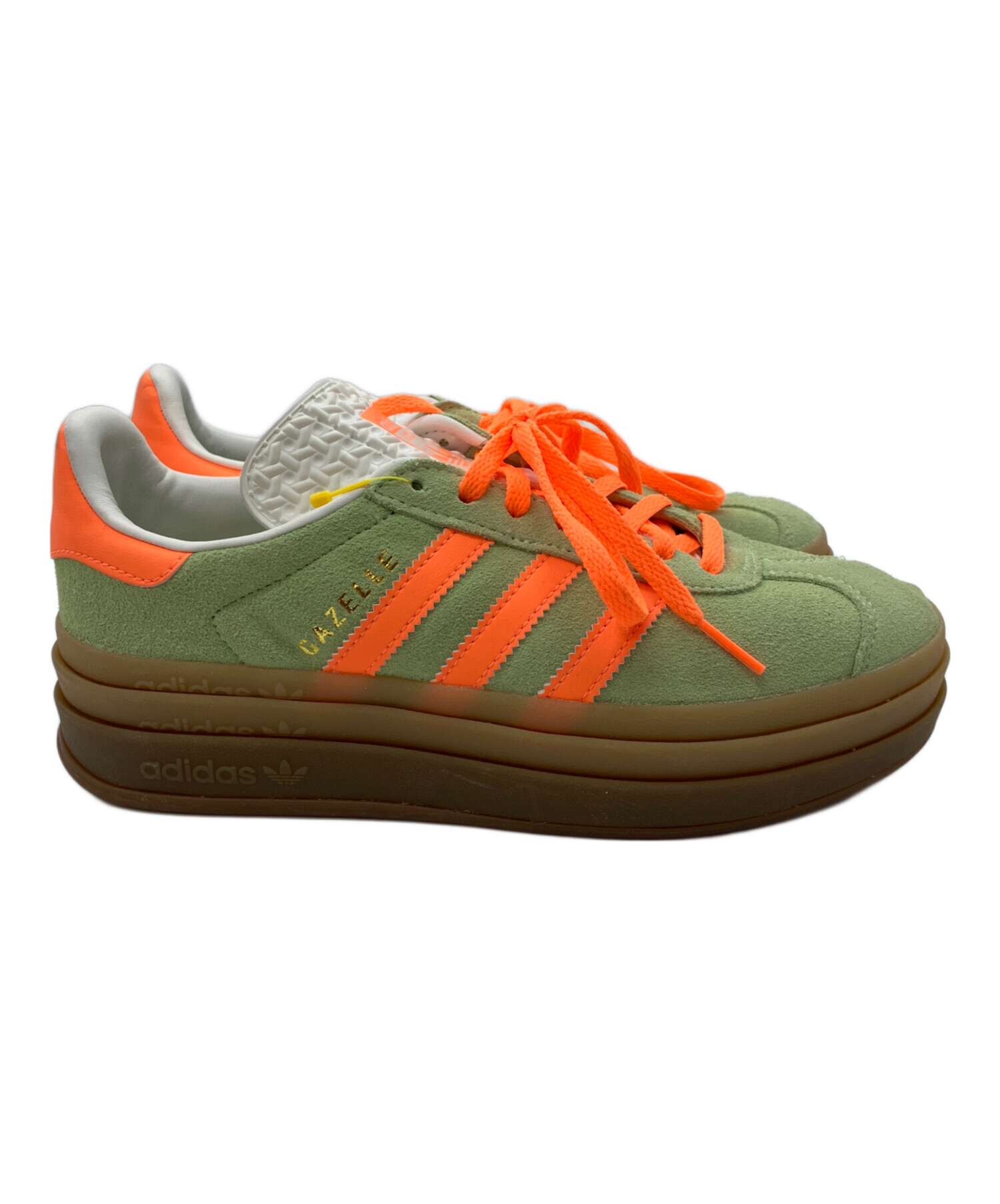 未使用  GAZELLE アディダス ガゼル グリーン オレンジ 中古・古着通販】adidas (アディダス) ガゼルボールド / Gazelle Bold