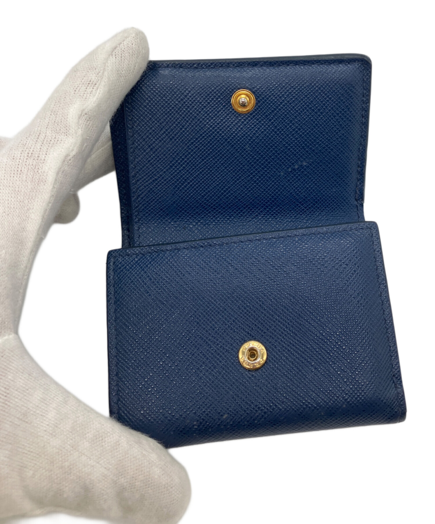 中古・古着通販】PRADA (プラダ) サフィアーノ メタルロゴ ミニ