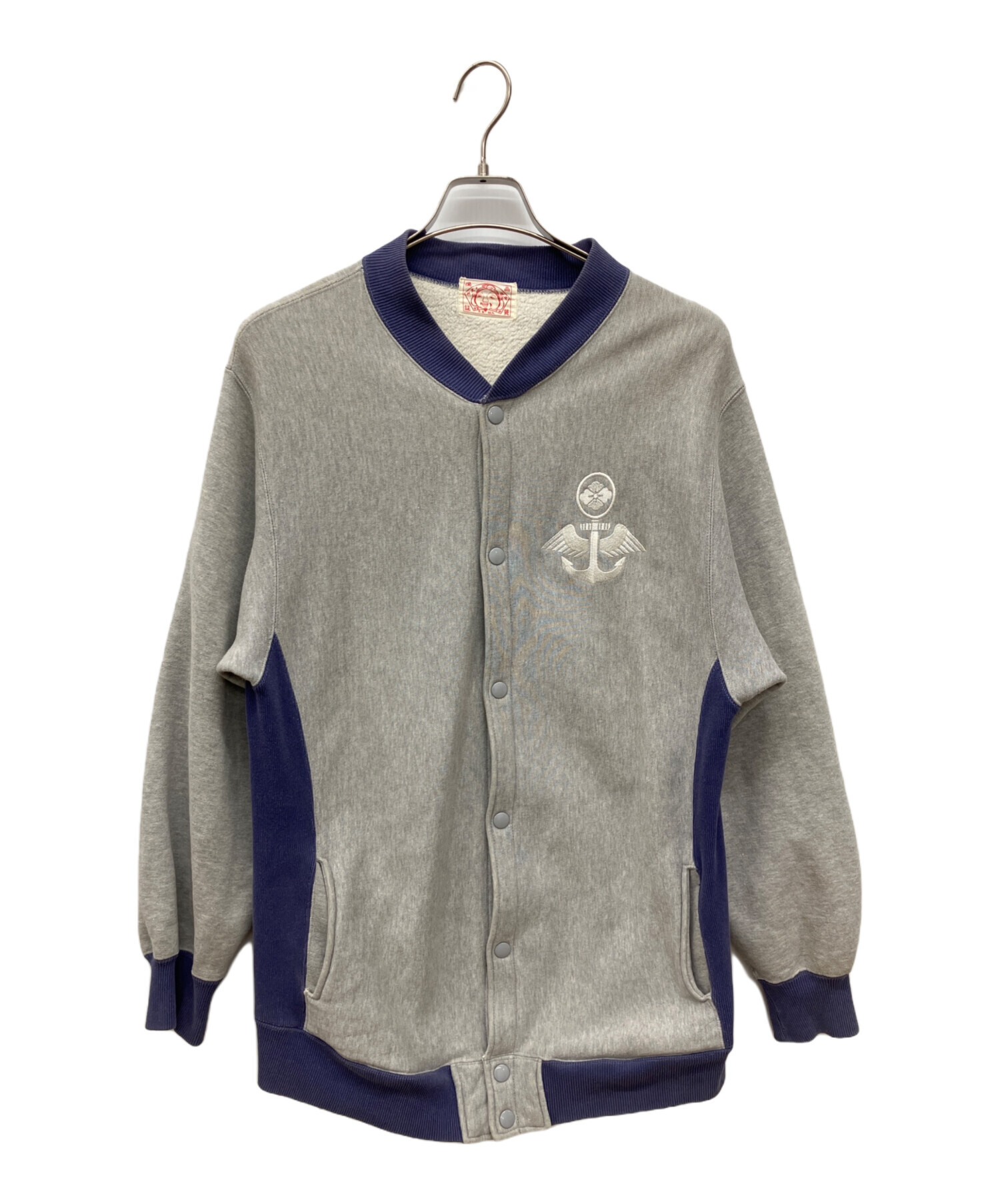 中古・古着通販】EVISU (エヴィス) スウェットカーディガン グレー 