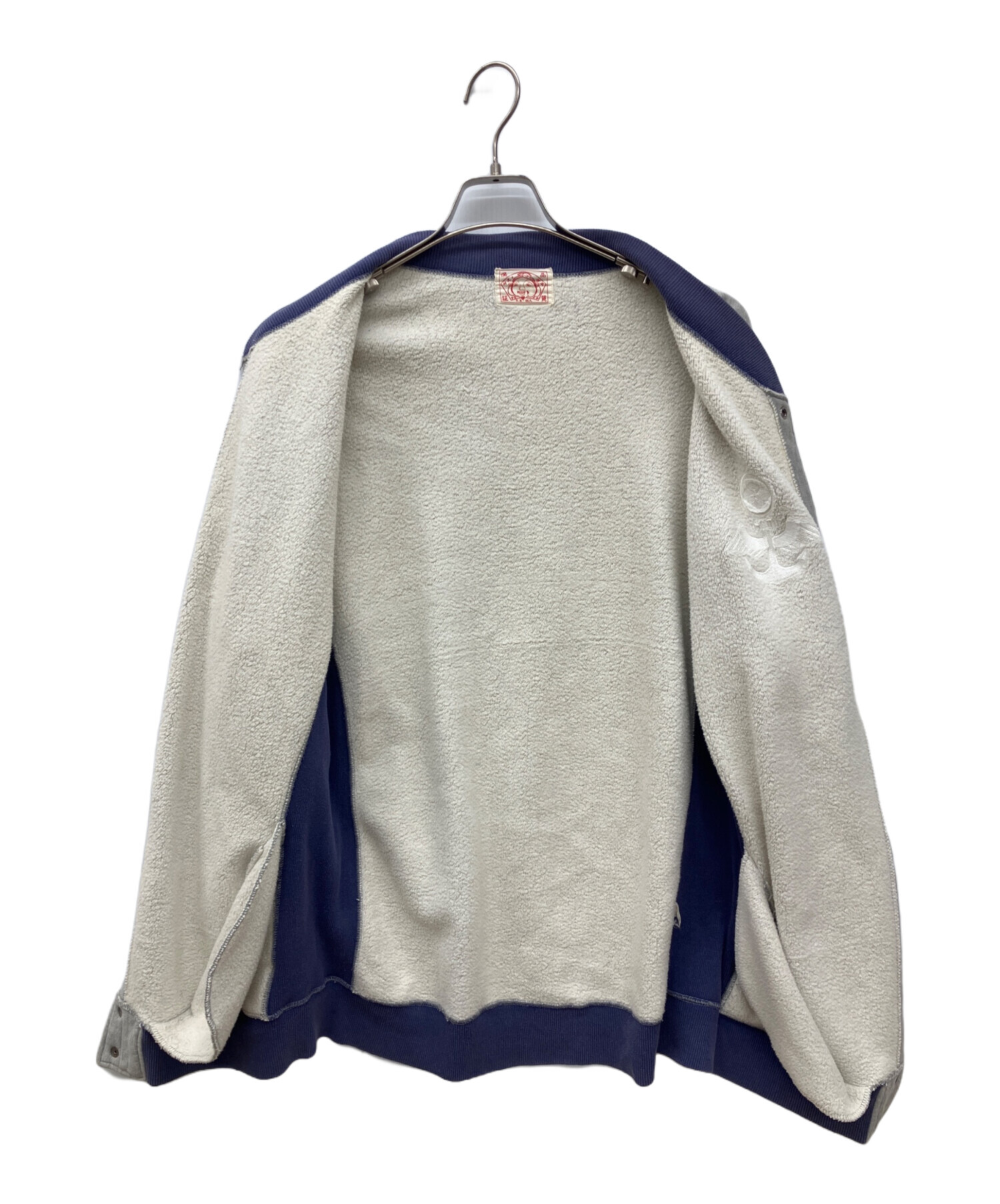 中古・古着通販】EVISU (エヴィス) スウェットカーディガン グレー 