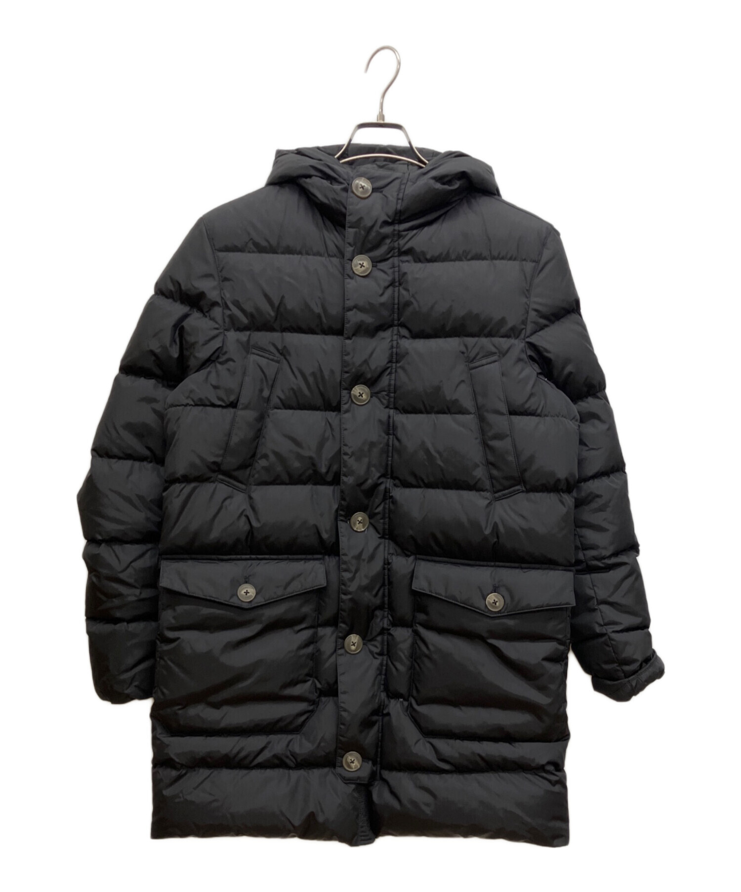 herno ヘルノ チャコールダウンコート 48 中古品 中古・古着通販】HERNO (ヘルノ) Globeダウンコート ブラック サイズ