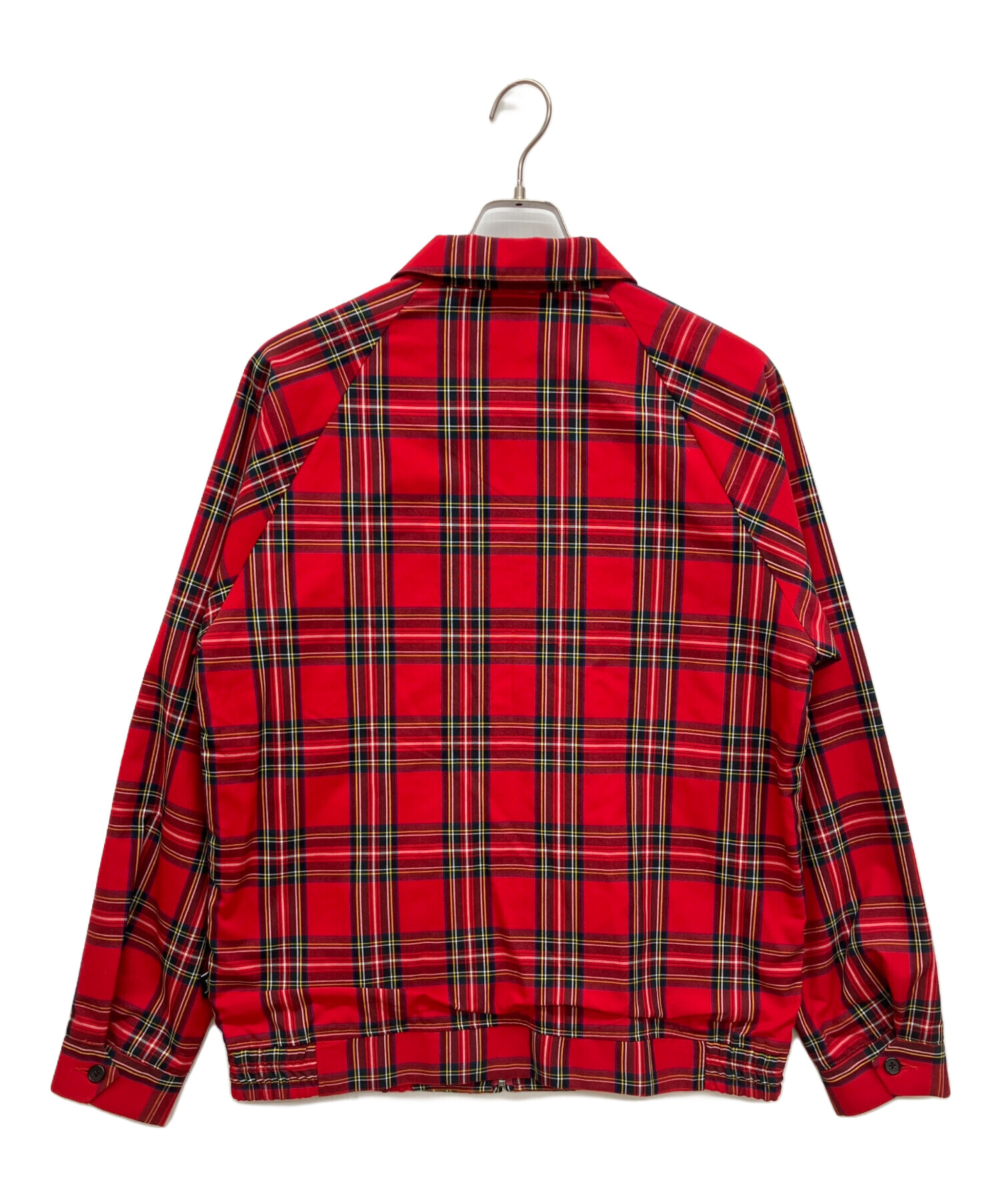 STUSSY ステューシー　刺繍ロゴ　チェック柄　リブライン　ブルゾン 中古・古着通販】stussy (ステューシー) ブライアンジャケット