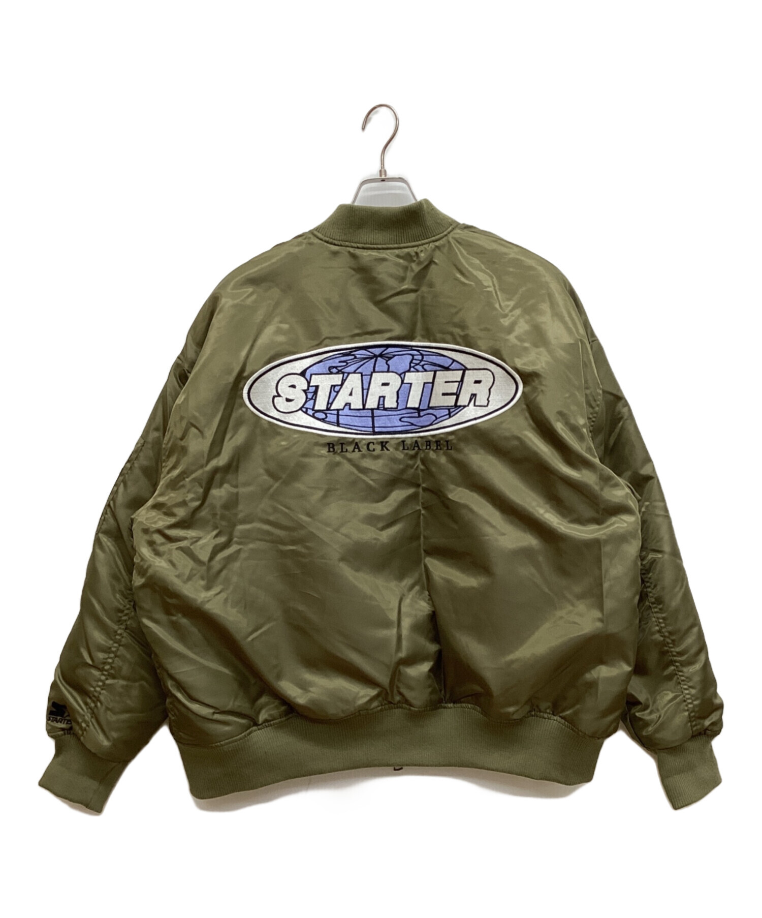 STARTER ブラック MA-1ジャケット XL 中古・古着通販】STARTER BLACK LABEL (スターターブラックレーベル