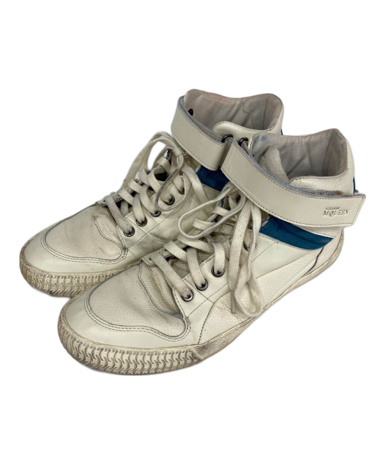 アレクサンダーマックイーン×PUMA 24cm リアルレザーハイカットスニーカー 中古・古着通販】ALEXANDER McQUEEN (アレキサンダーマックイーン