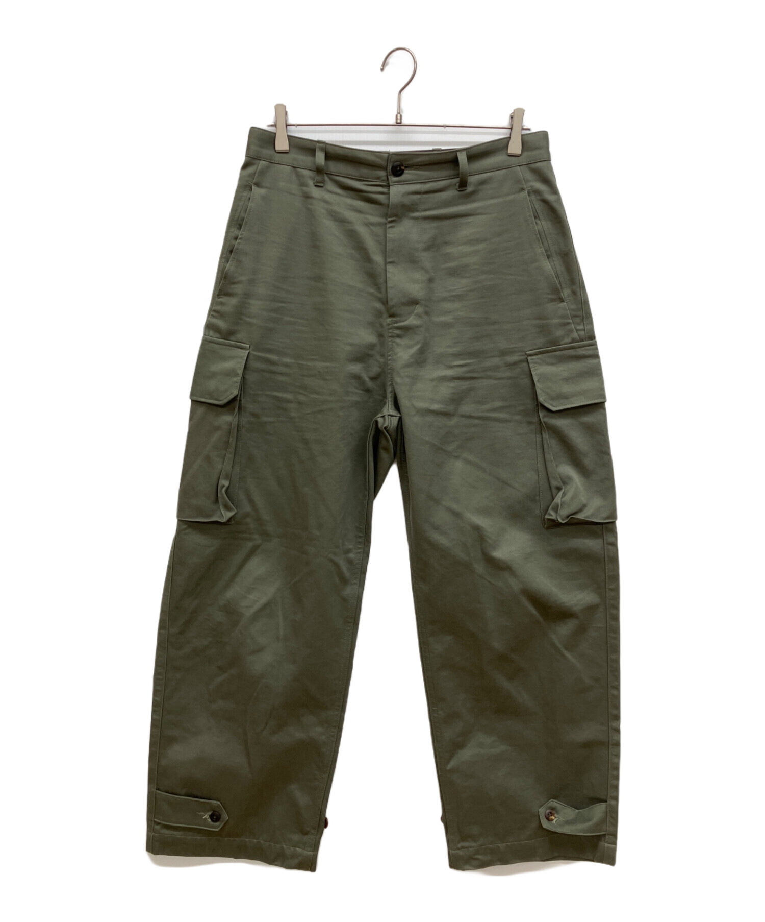 【中古】コルニエ FINX COTTON M-47 カーゴパンツ スラックス ジップフライ ワンカラー M チャコールグレー 20PT15 中古・古着通販】CORNIER (コルニエ) COTTON M-47 CARGO PANTS