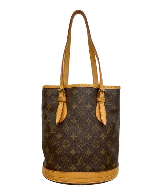 Louis Vuitton モノグラム トートバッグ　バケット　バケツ 中古・古着通販】LOUIS VUITTON (ルイ ヴィトン) バケツM バケットPM