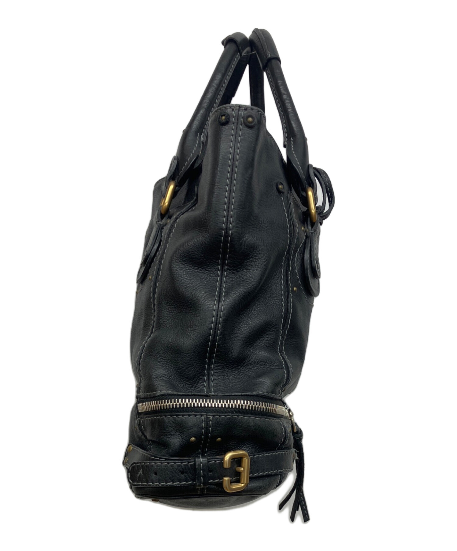 中古・古着通販】Chloe (クロエ) レザーパディントントートバッグ