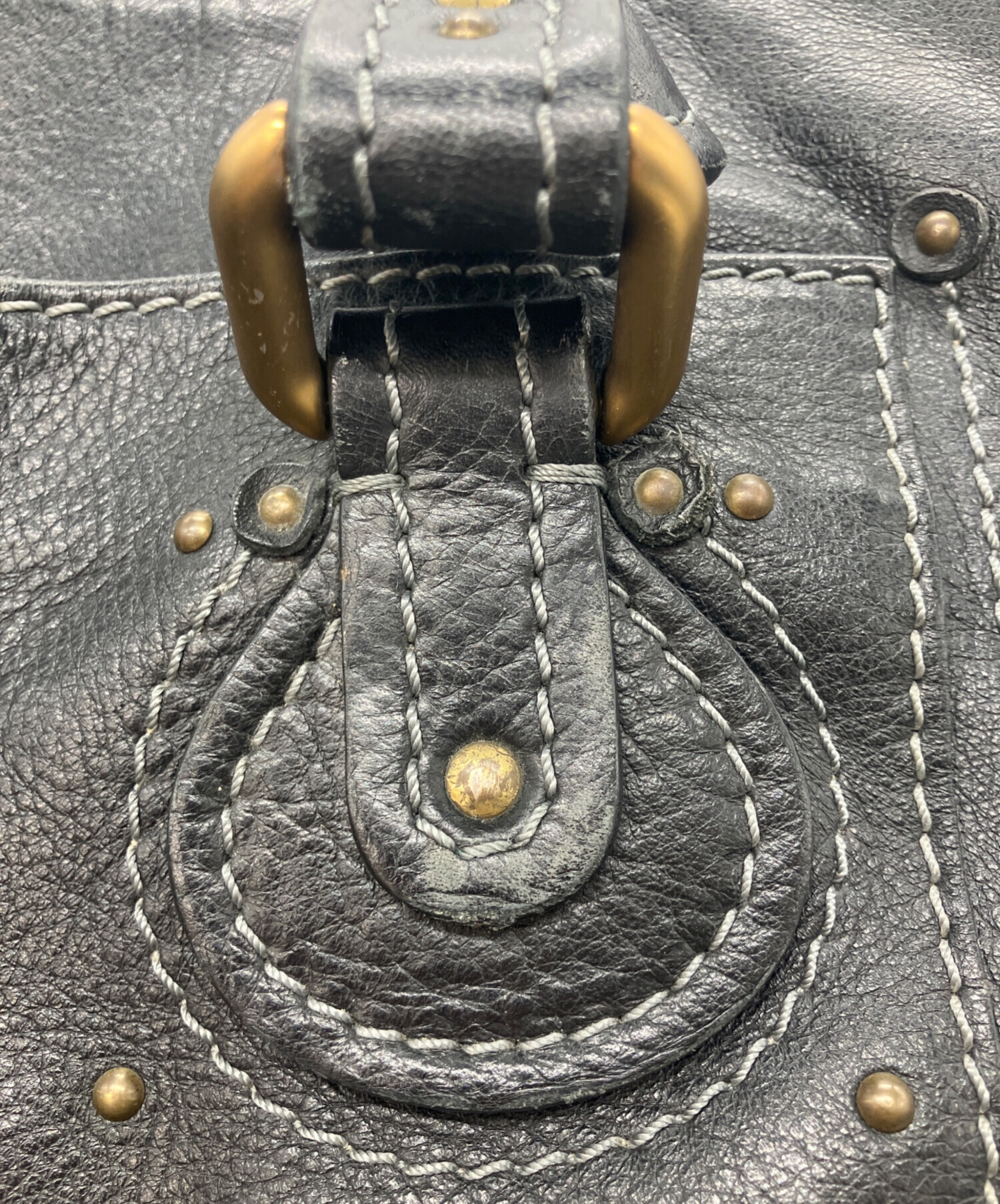 中古・古着通販】Chloe (クロエ) レザーパディントントートバッグ