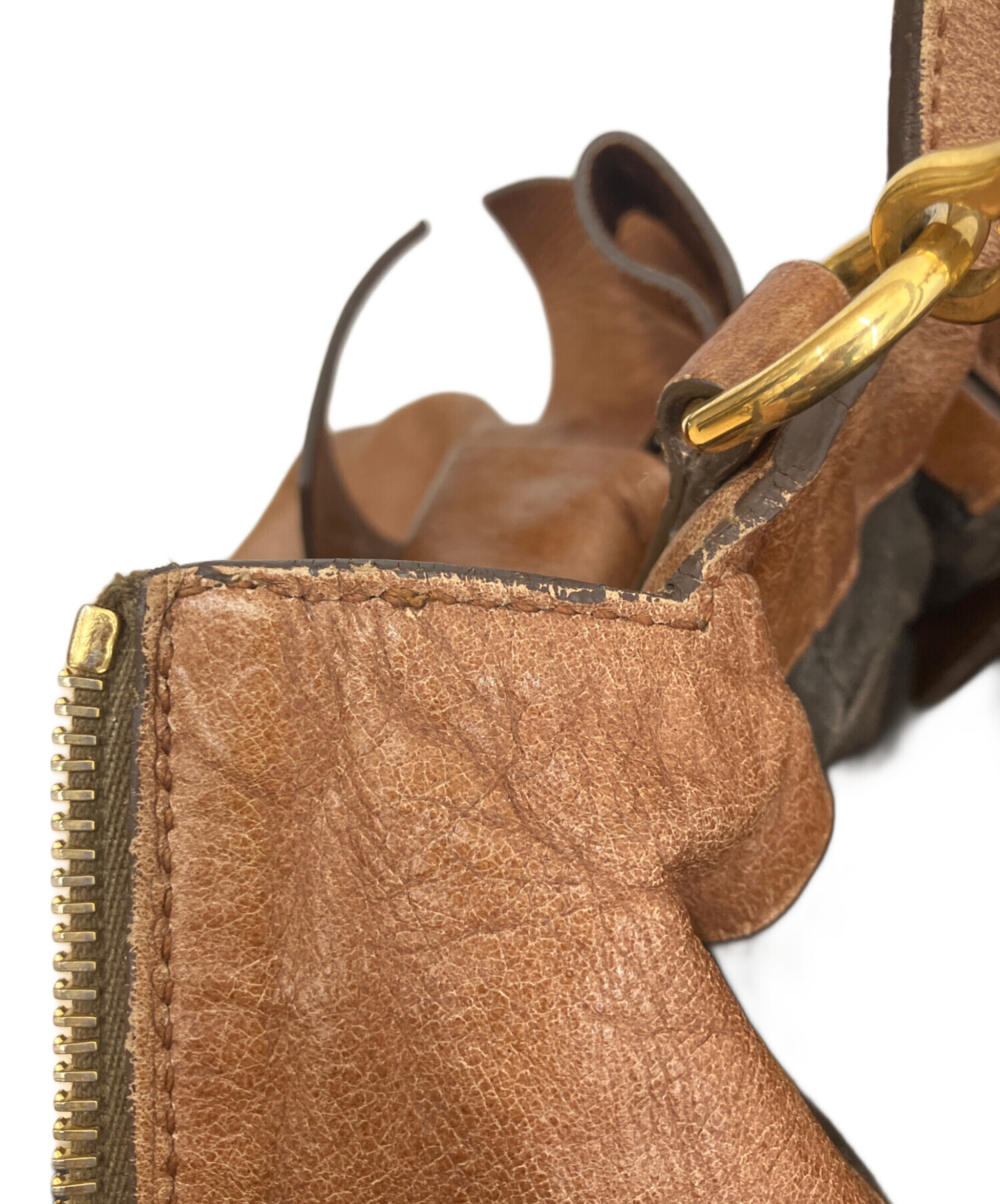 【美品】miu miu ヴィッテロ 2way ハンドバッグ ブラウン レザー 中古・古着通販】MIU MIU (ミュウミュウ) ヴィッテロ・リュクス2WAY