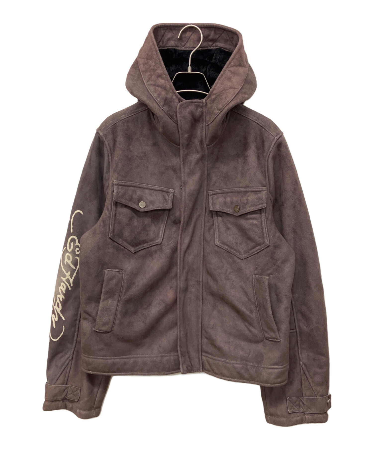 中古・古着通販】ED HARDY (エド ハーディー) ジップパーカー ブラウン