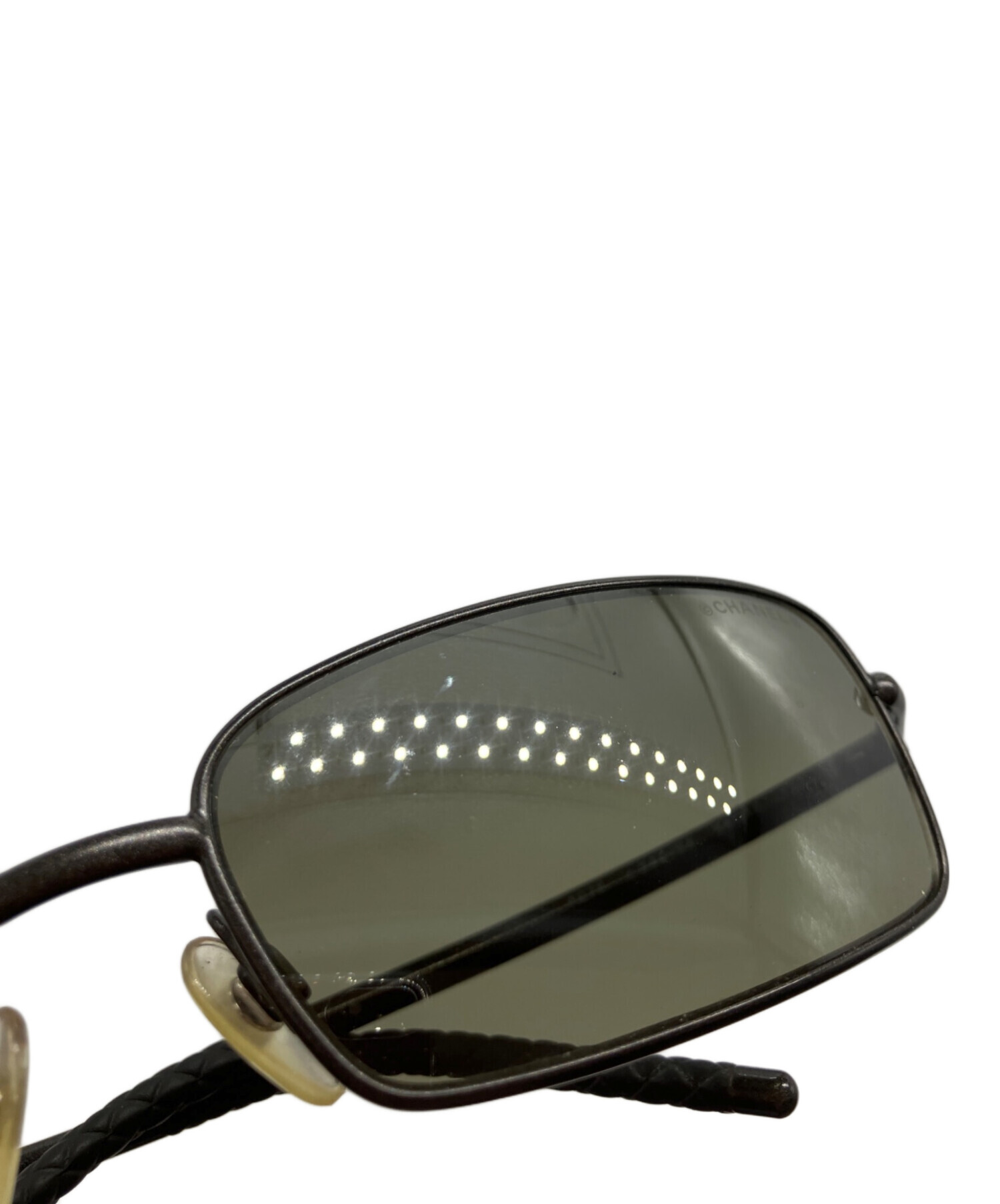 中古・古着通販】PRADA (プラダ) スクエアレンズサングラス ブラック