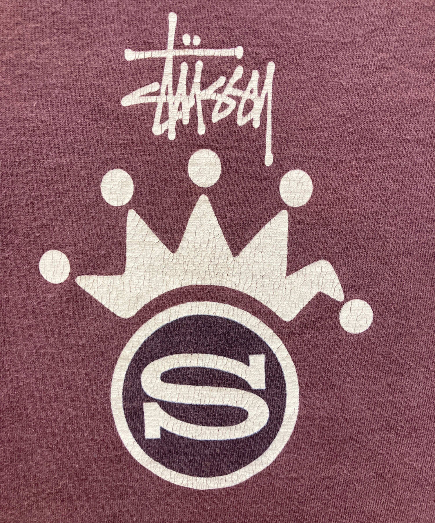 中古・古着通販】stussy (ステューシー) クラウンプリントTシャツ 
