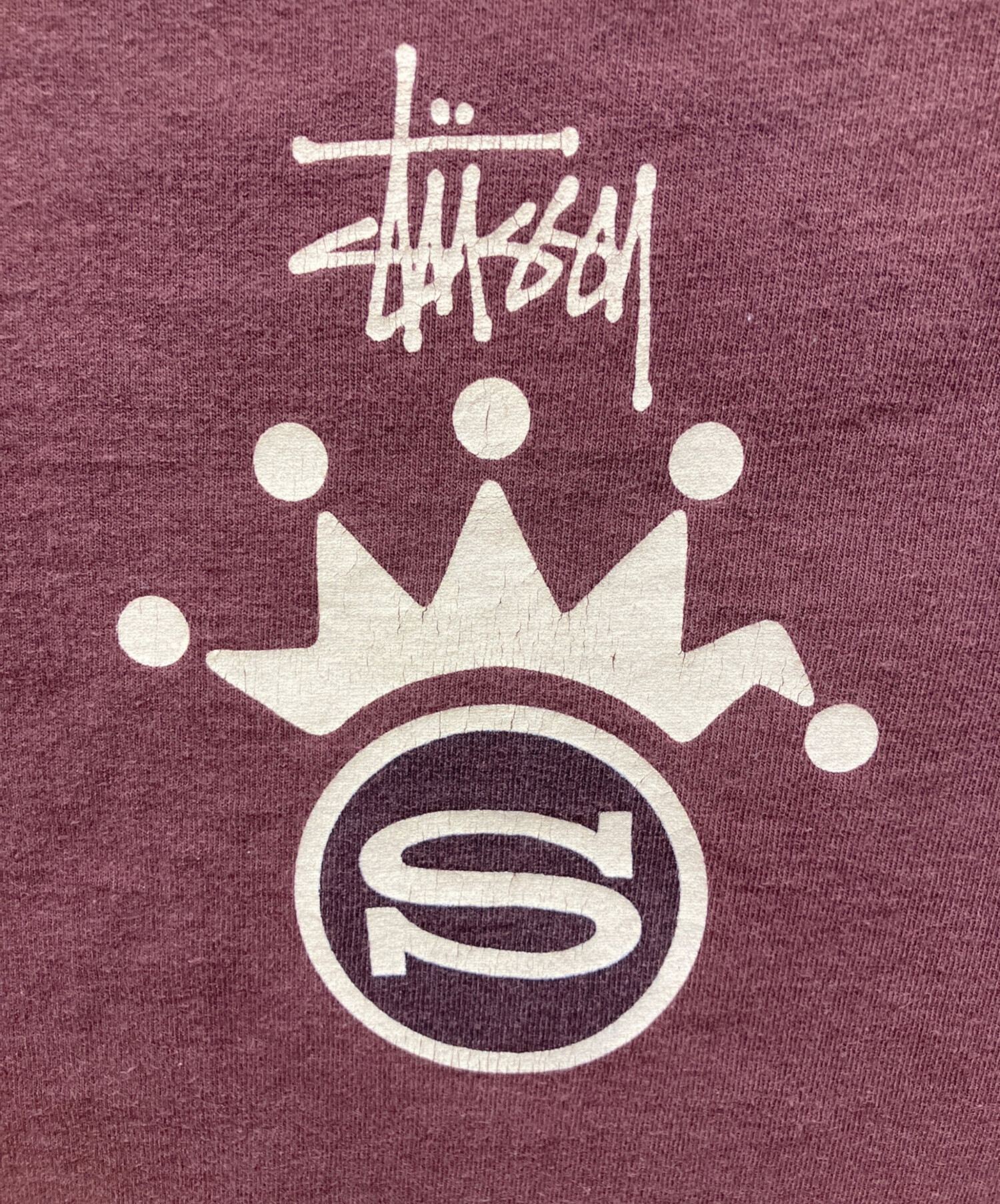 中古・古着通販】stussy (ステューシー) クラウンプリントTシャツ 
