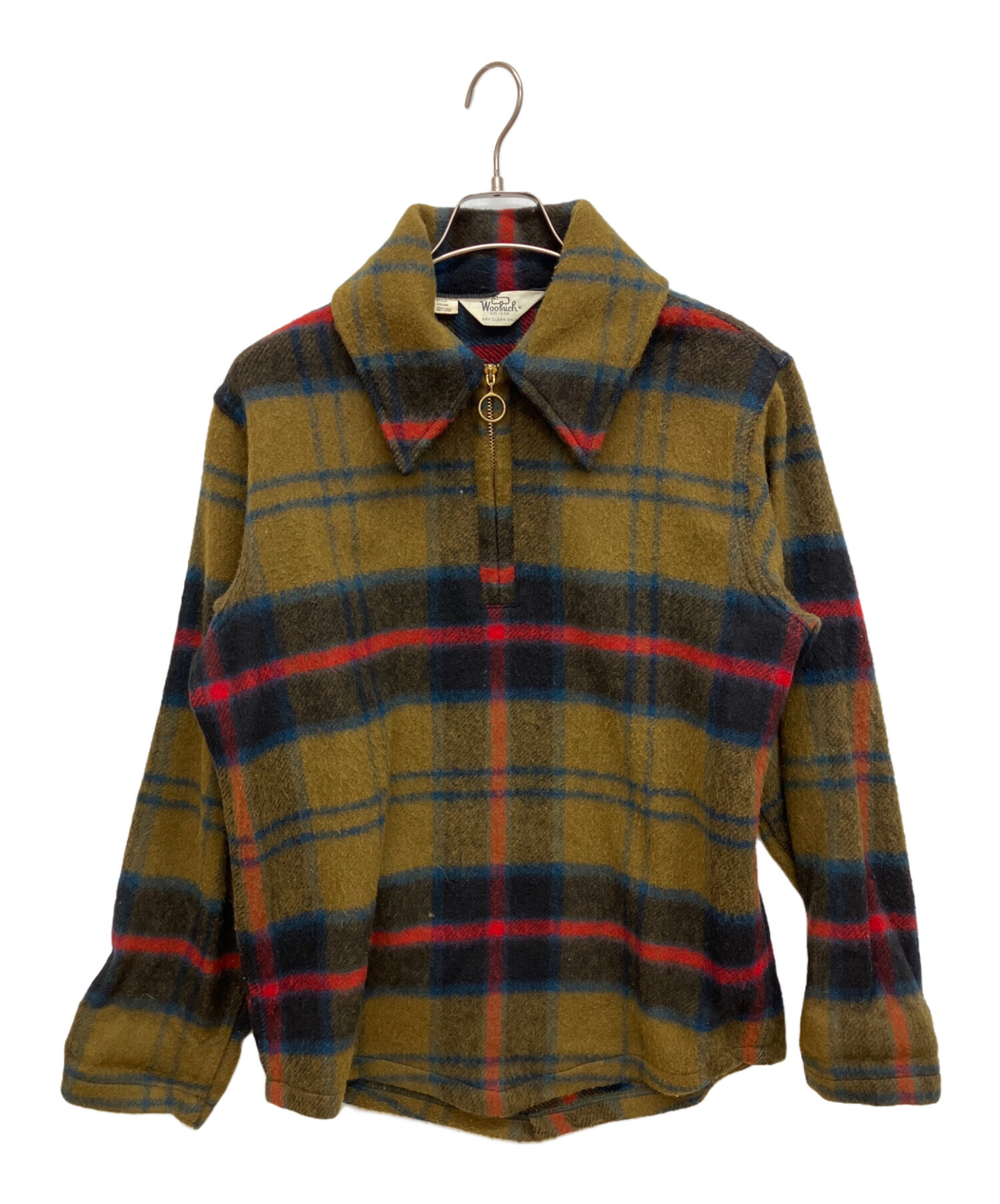 ビンテージ　70s Woolrich ハーフジップ　ジャケット　シャツ　チェック 中古・古着通販】WOOLRICH (ウールリッチ) 70'sヴィンテージウール