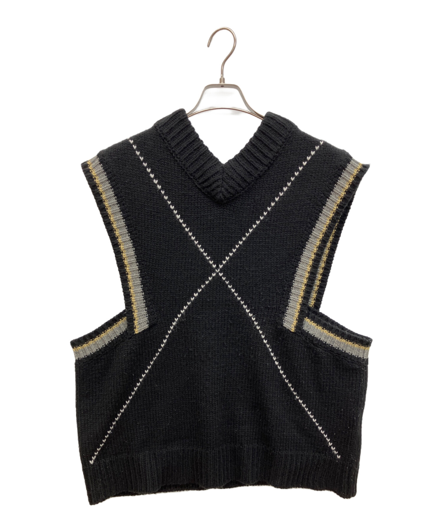 kudos クードス ニットベスト 中古・古着通販】kudos (クードス) HEART CROSS KNIT VEST ニット