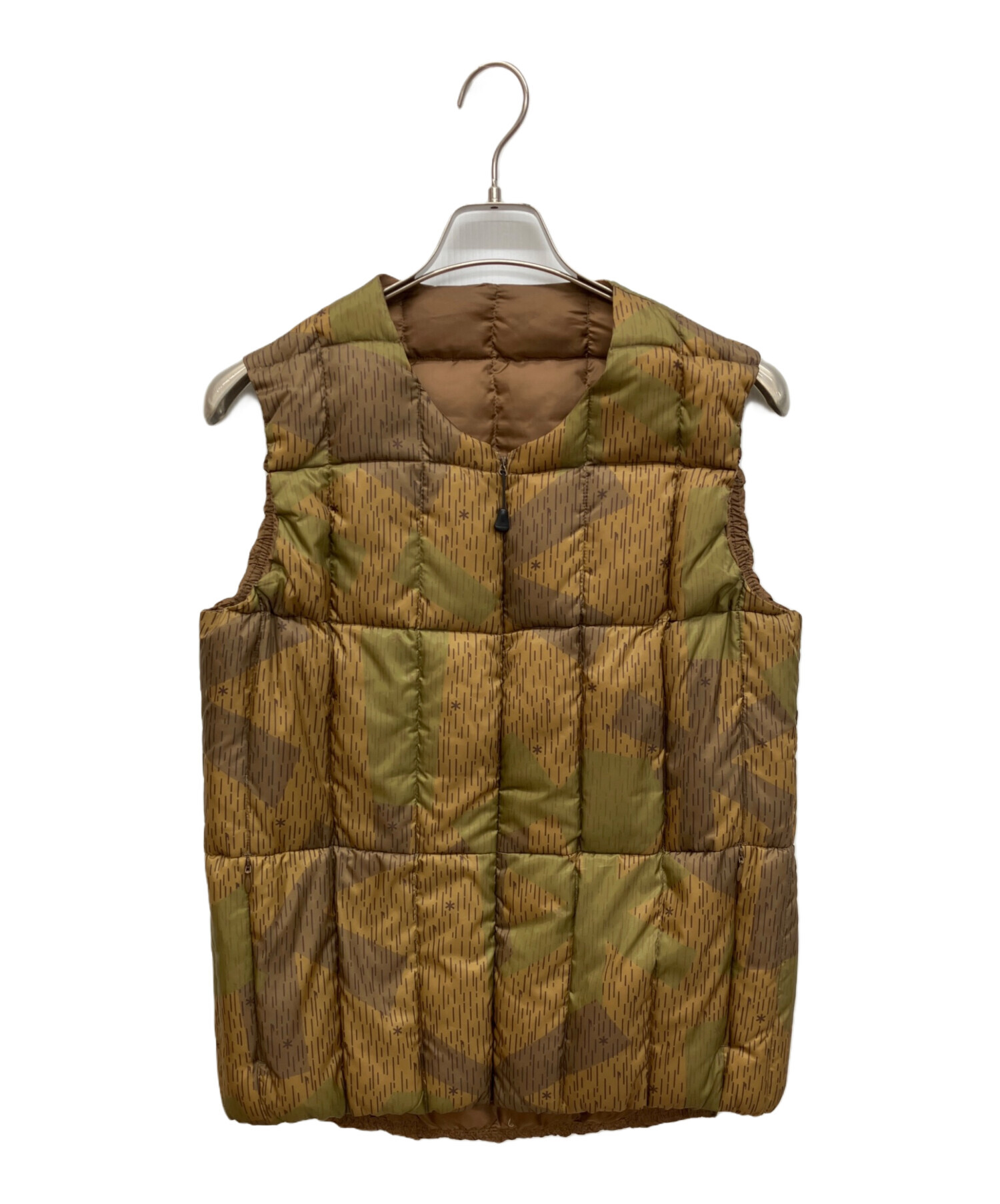  peak リサイクルナイロン　ダウンベスト　スノーピーク　古着 中古・古着通販】Snow peak (スノーピーク) ダウンベスト カーキ