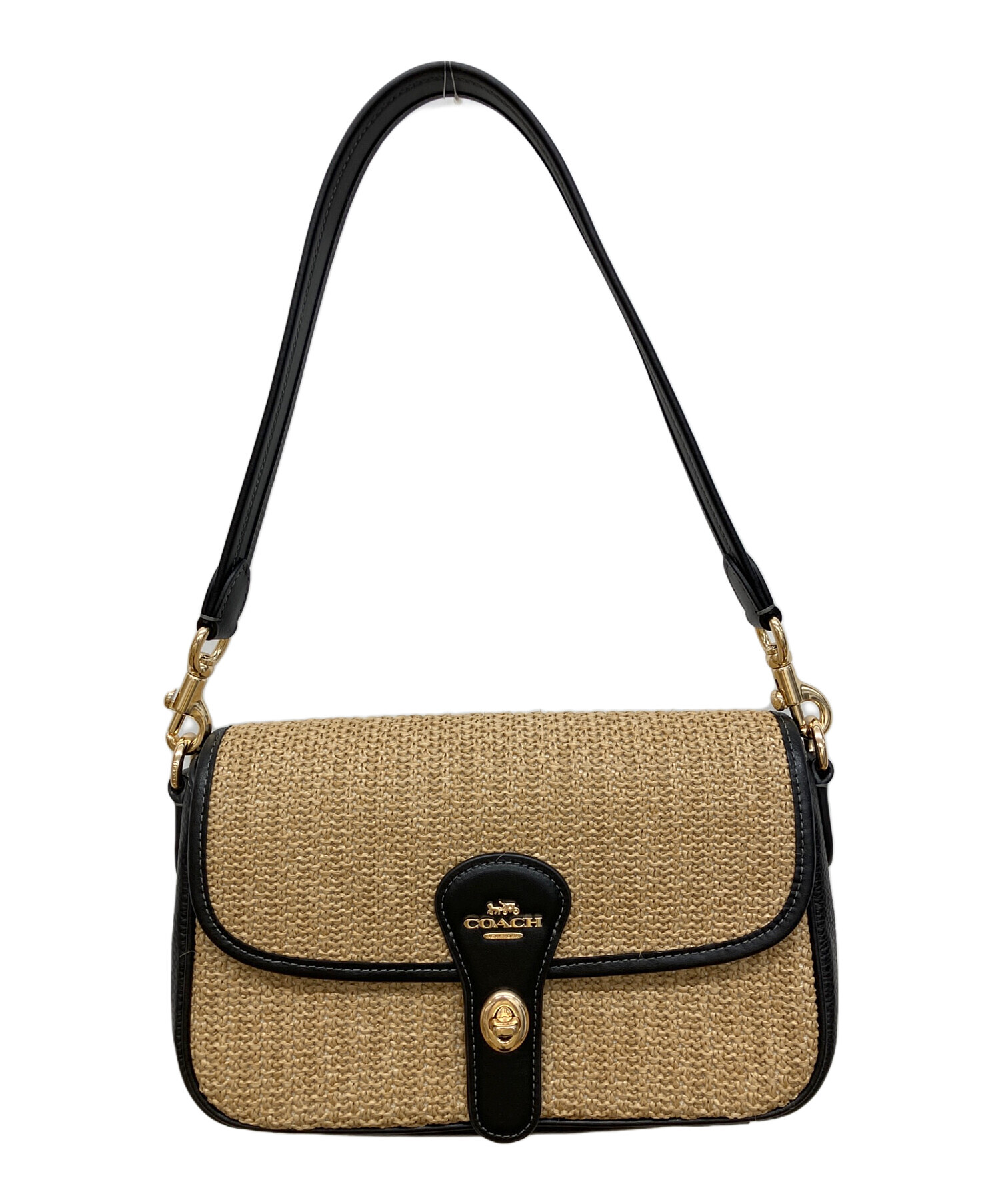 中古・古着通販】COACH (コーチ) ハドリー ショルダー バッグ ベージュ