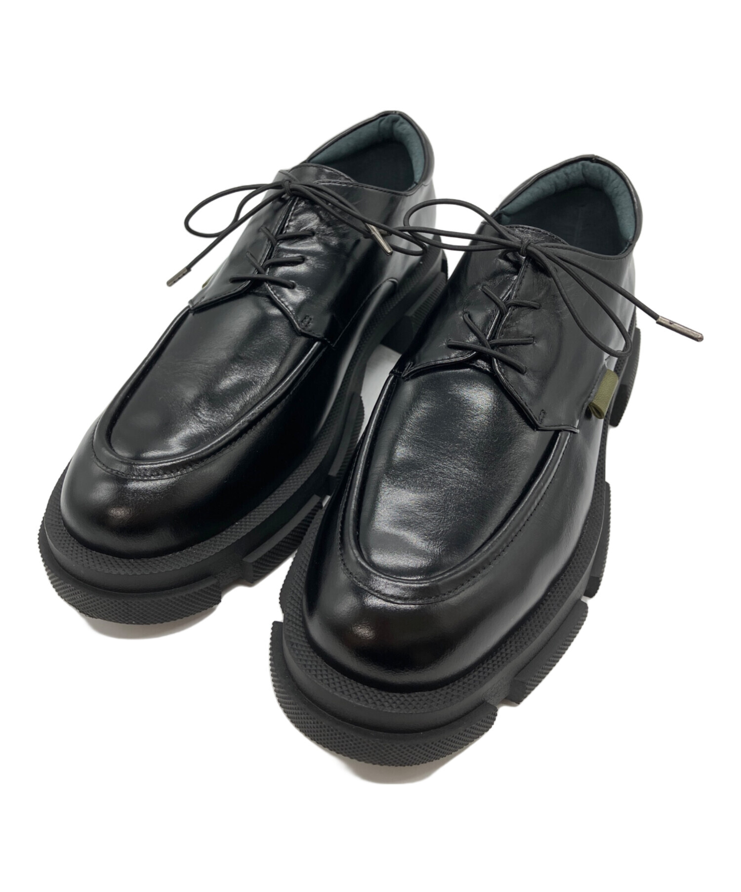中古・古着通販】MANA (マナ) 厚底レースアップシューズ ブラック