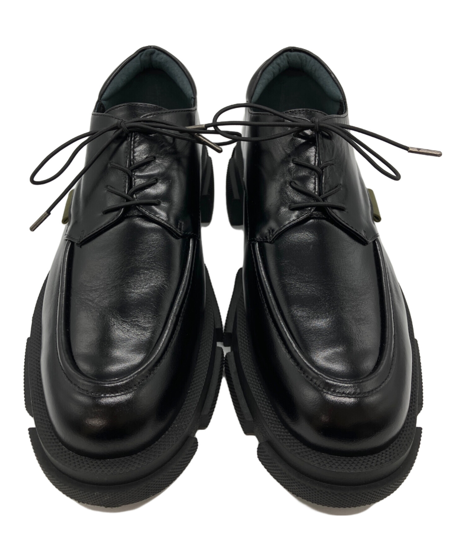 中古・古着通販】MANA (マナ) 厚底レースアップシューズ ブラック