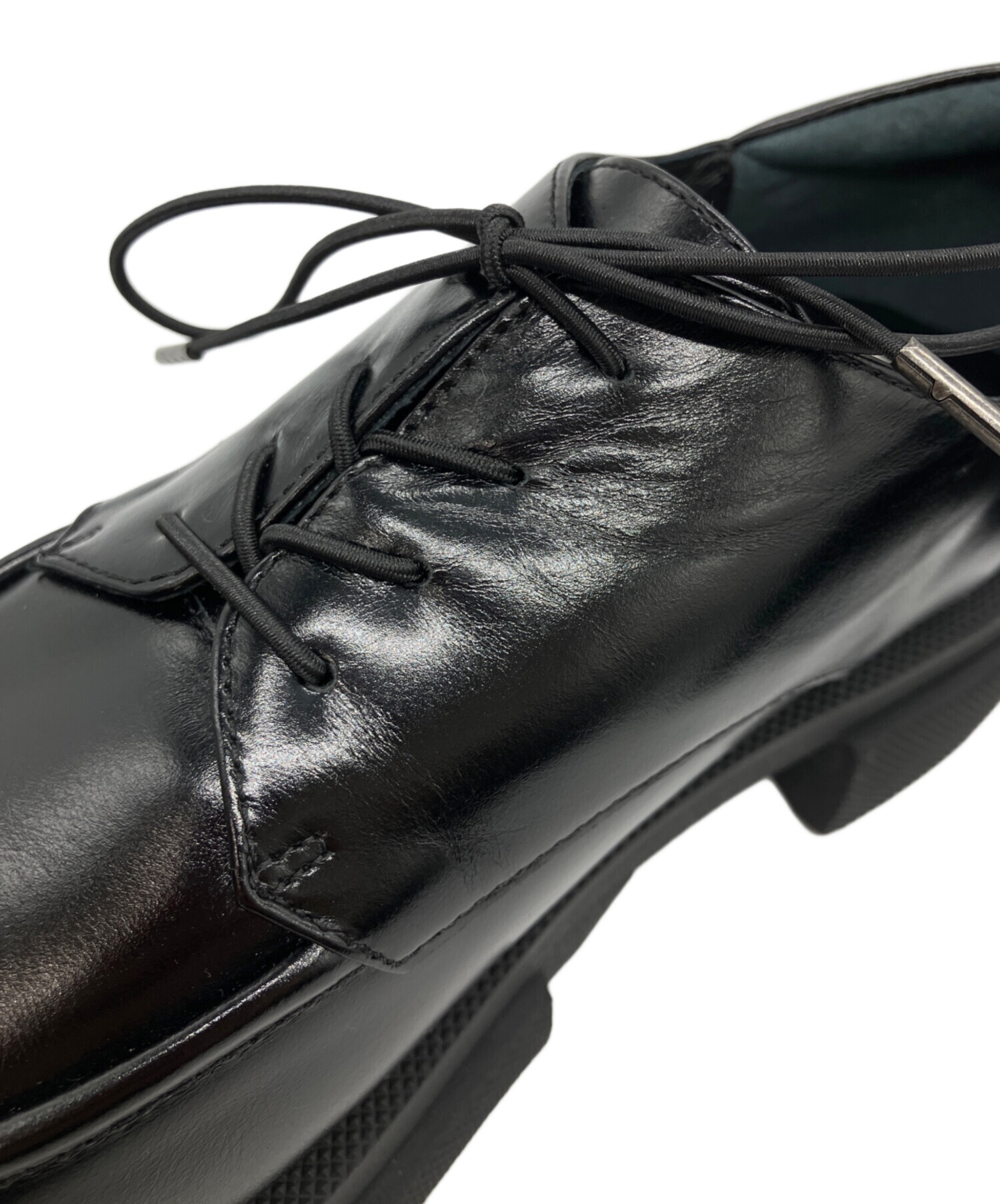 中古・古着通販】MANA (マナ) 厚底レースアップシューズ ブラック