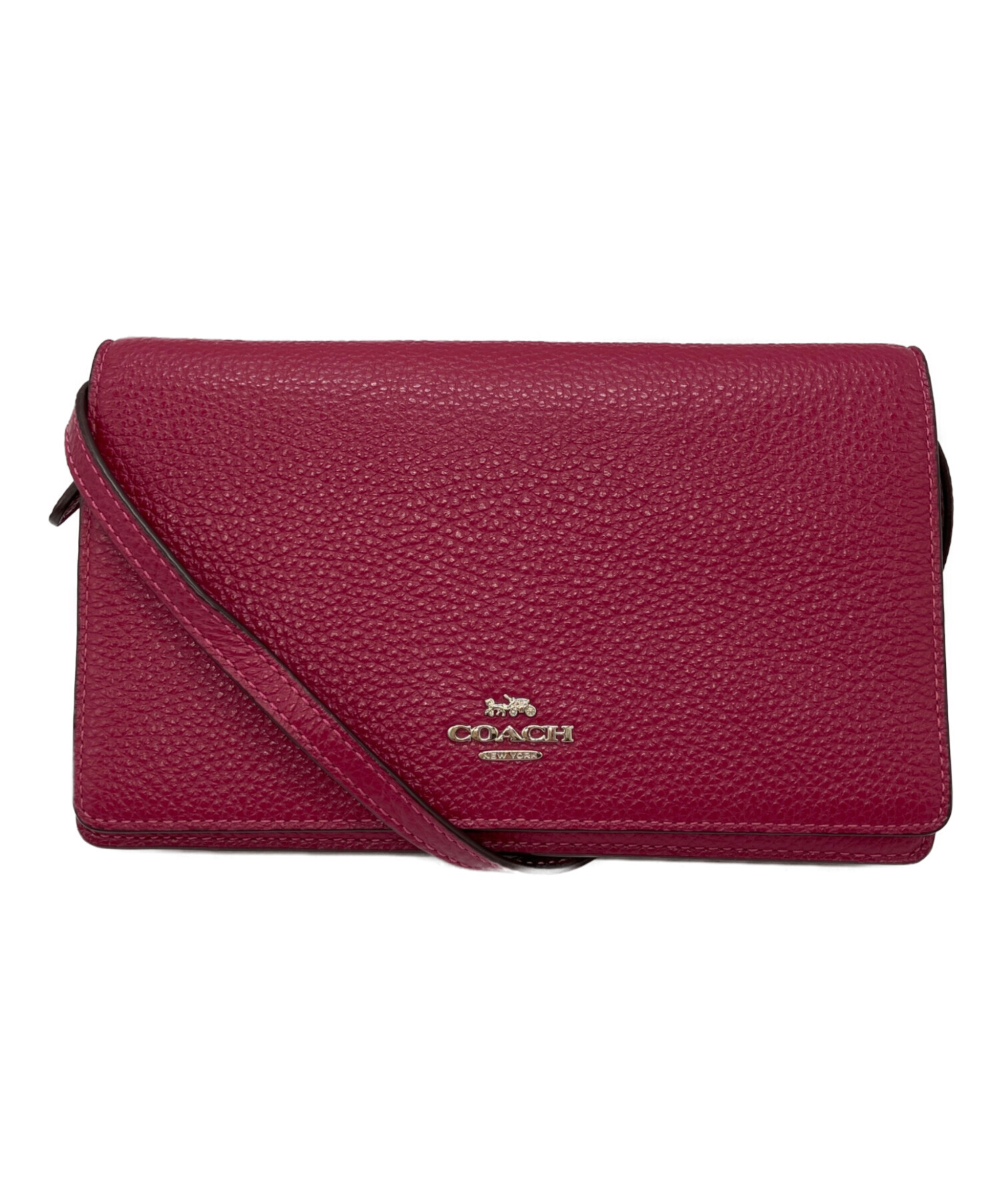 コーチ COACH バッグ ショルダーバッグ FCU170 /ウォレット 中古・古着通販】COACH (コーチ) ショルダーウォレットバッグ レッド