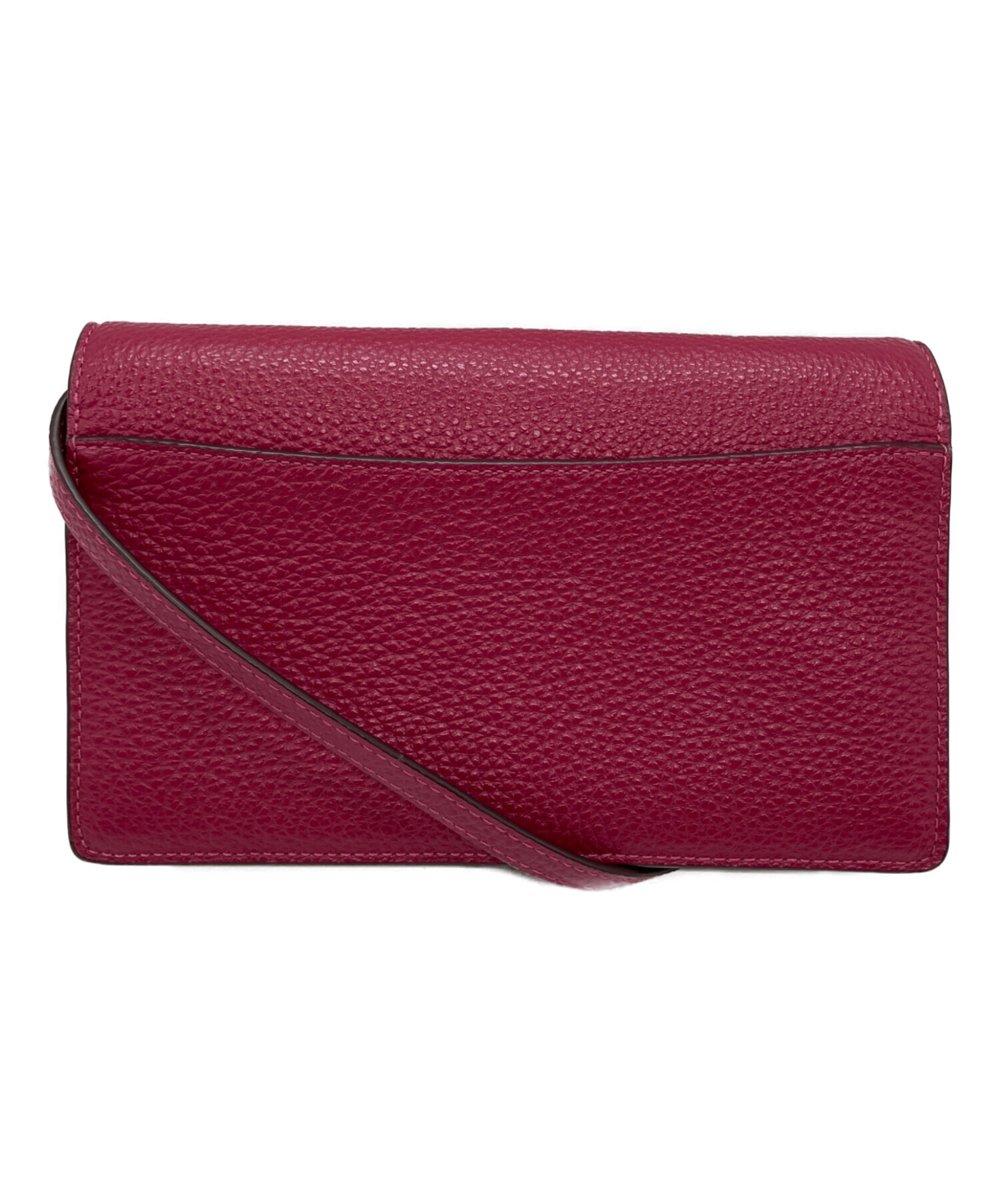 中古・古着通販】COACH (コーチ) ショルダーウォレットバッグ レッド