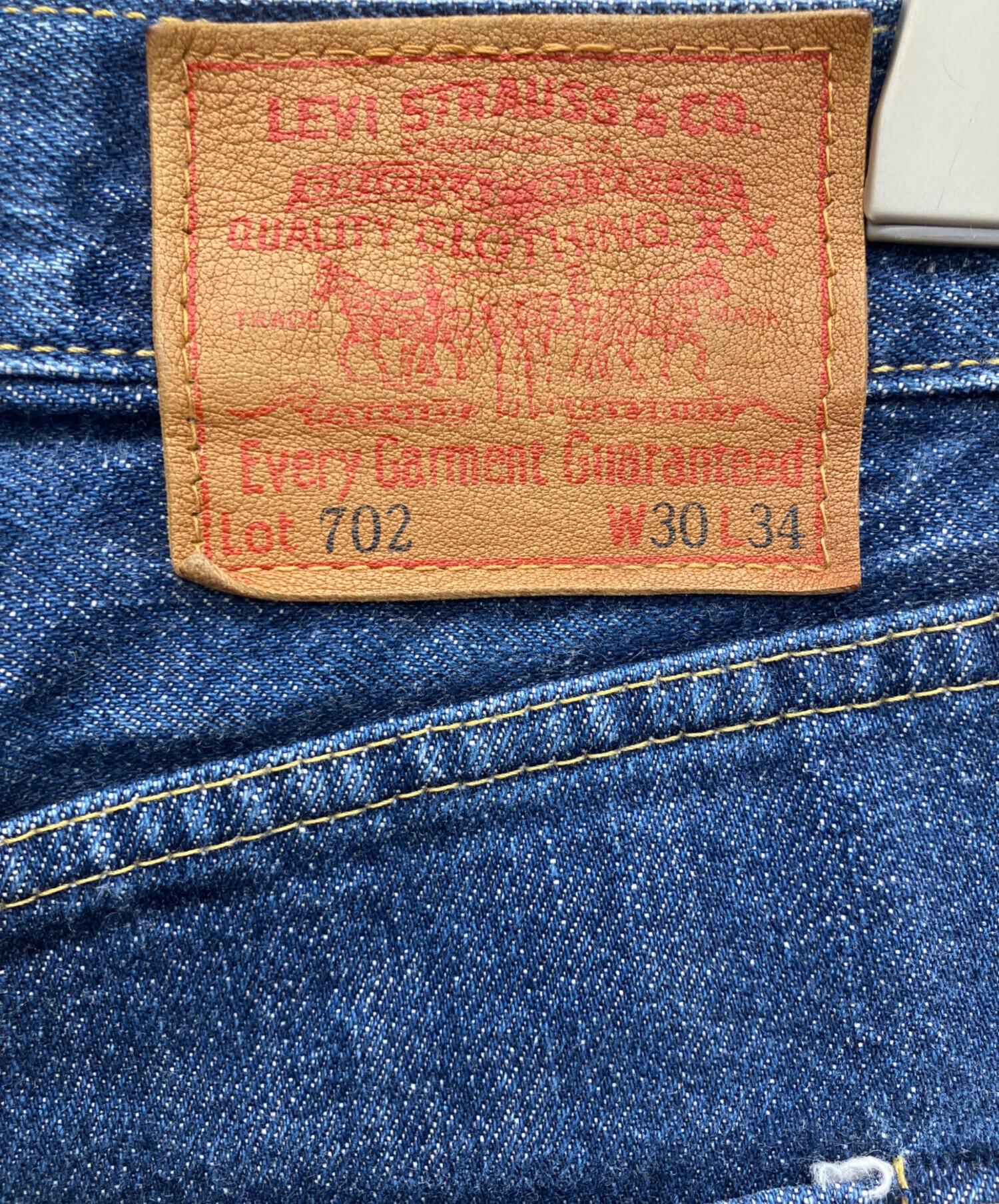 美品 Levi's 復刻702xx W30 中古・古着通販】LEVI'S (リーバイス) 復刻702xxデニムパンツ