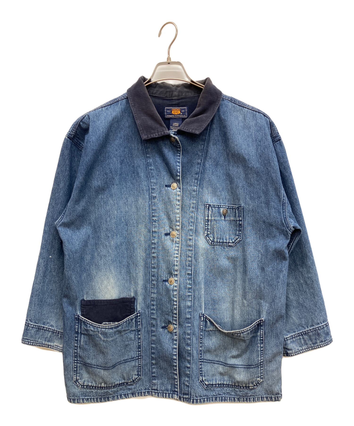 中古・古着通販】ROUTE66 (ルート66) 襟コーデュロイカバーオール