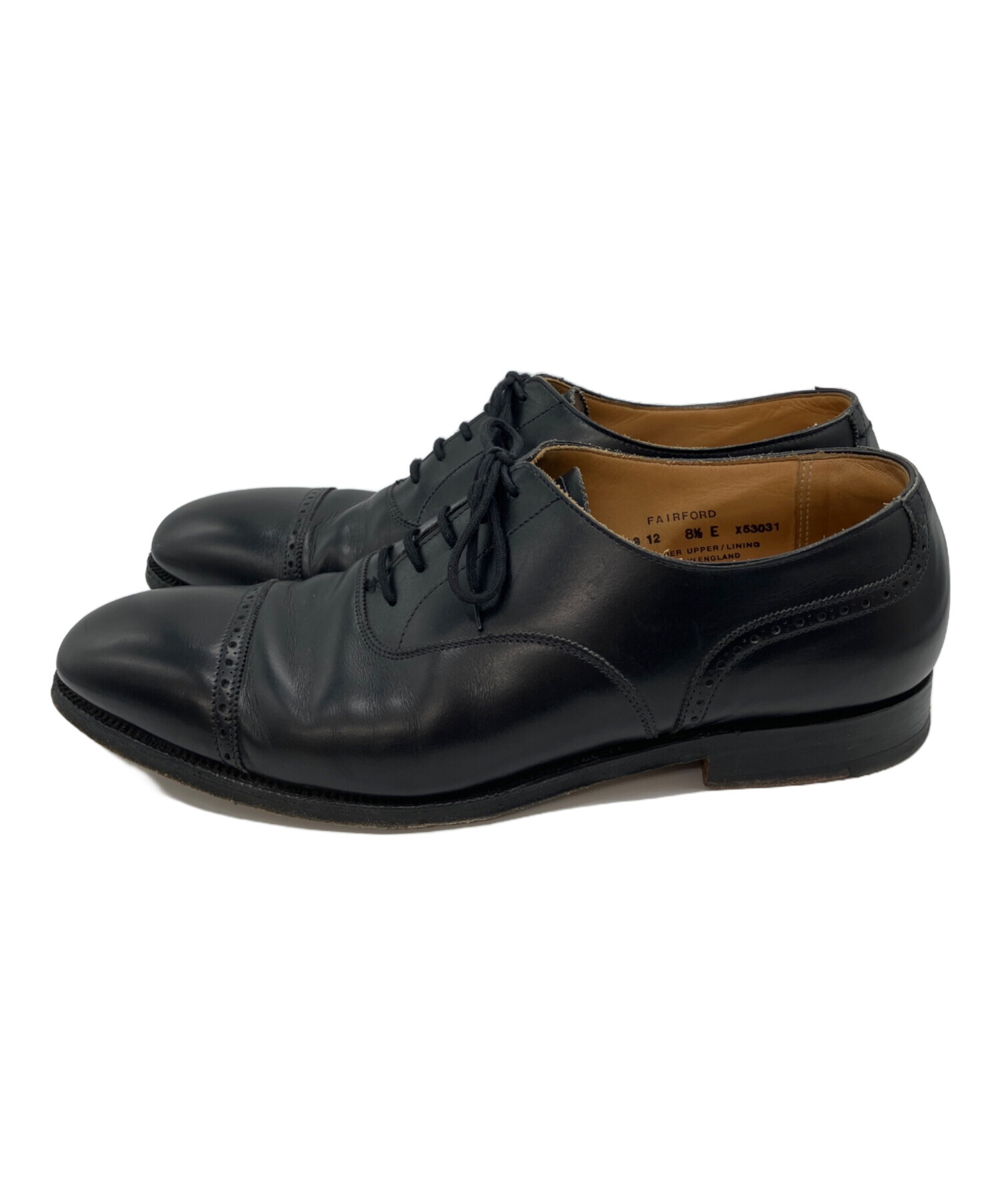 クロケット&ジョーンズ 8 1/2 FAIRFORD ドレスシューズ ブラック 中古・古着通販】Crockett & Jones (クロケット＆ジョーンズ) フェア