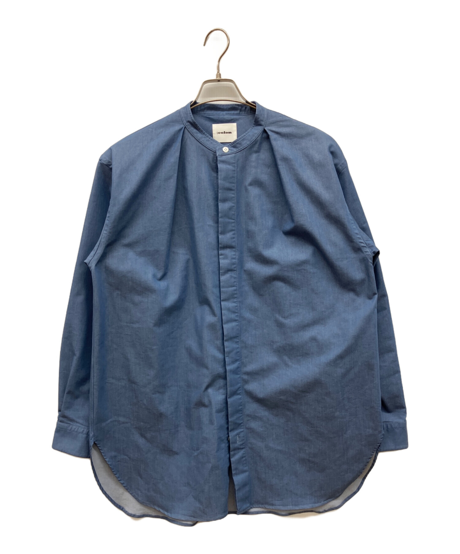中古・古着通販】:COLON (コロン) 4oz Light Denimシャツ ノーカラー