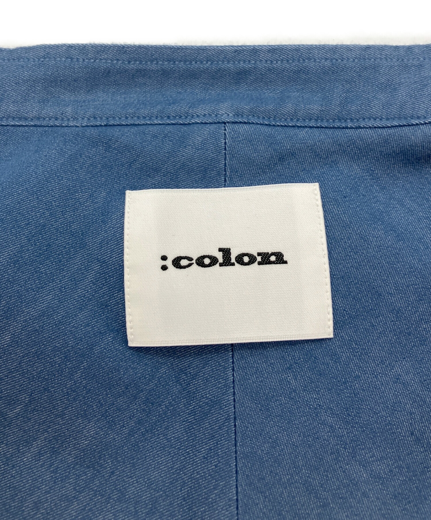 中古・古着通販】:COLON (コロン) 4oz Light Denimシャツ ノーカラー