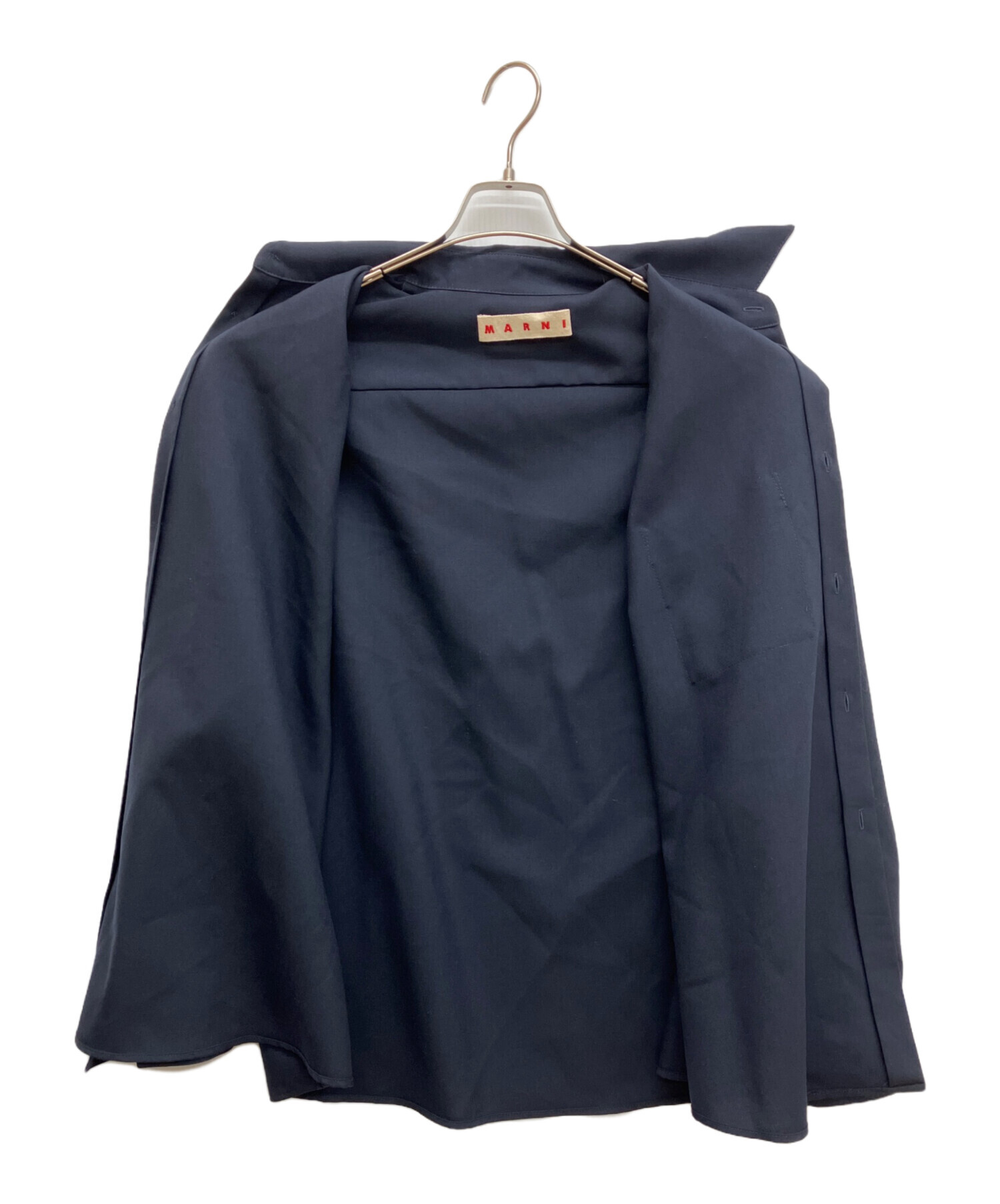 中古・古着通販】MARNI (マルニ) ウールトロピカルシャツ ネイビー