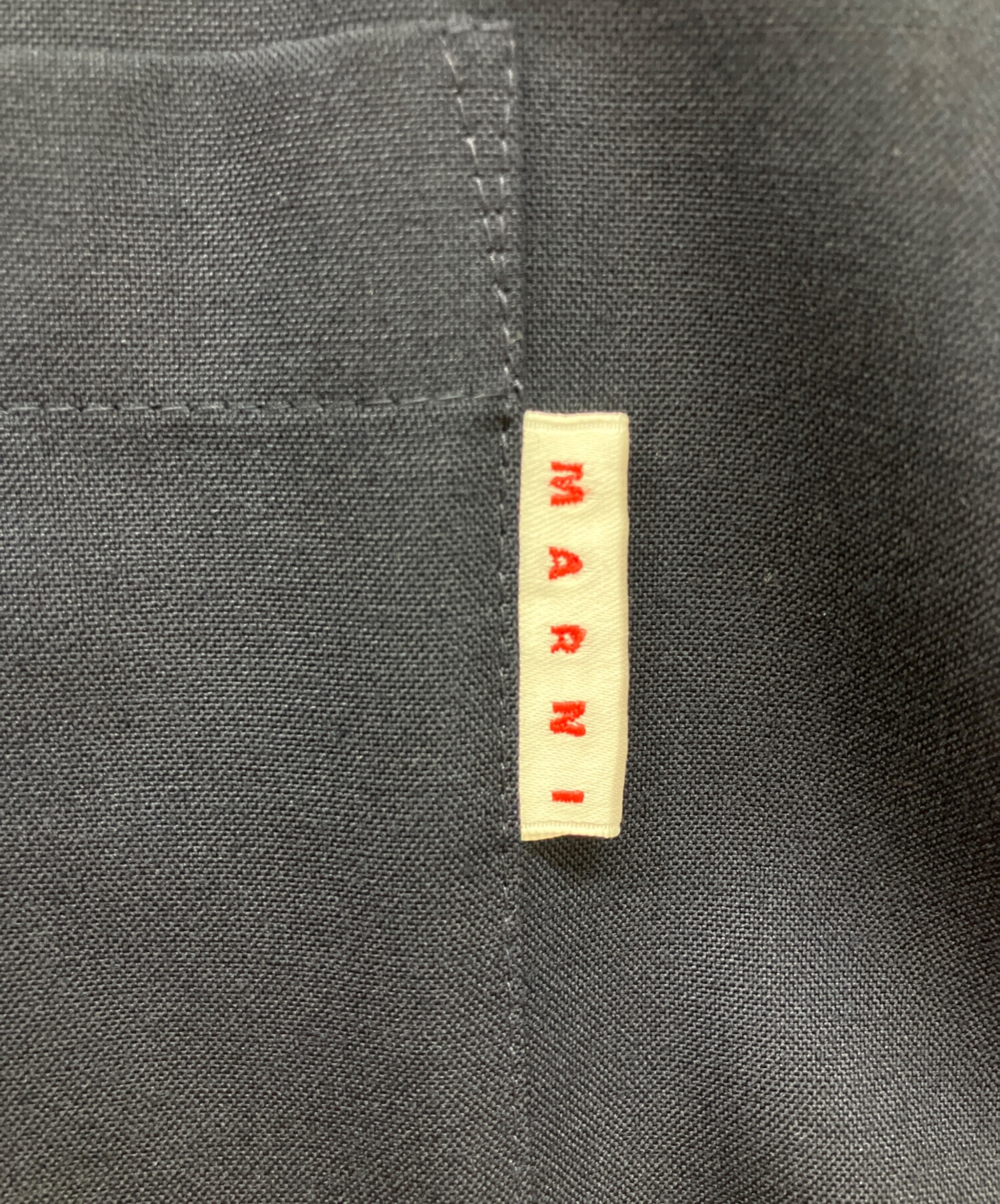 中古・古着通販】MARNI (マルニ) ウールトロピカルシャツ ネイビー