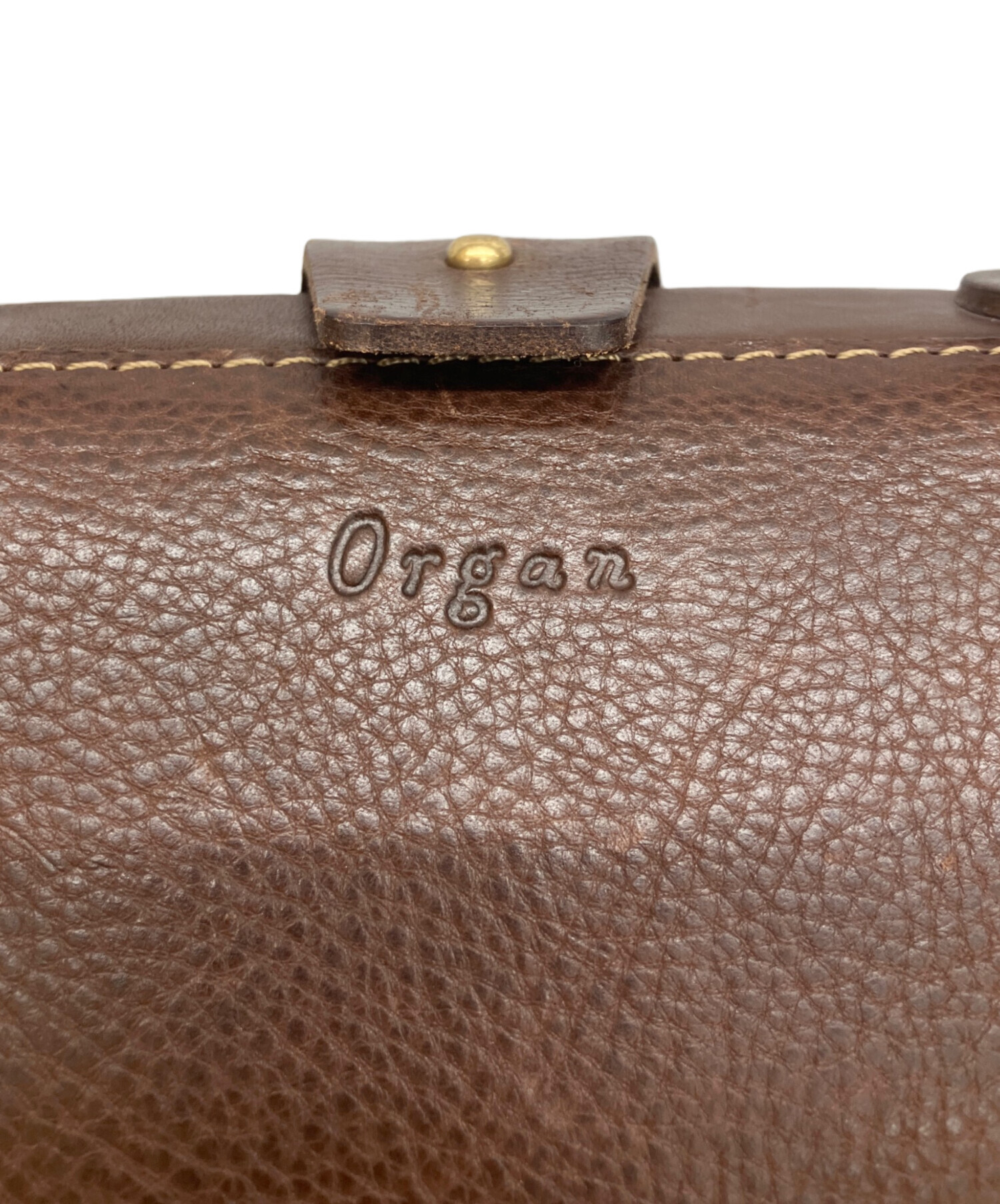 中古・古着通販】organ (オルガン) 口枠キューブトート ブラウン 