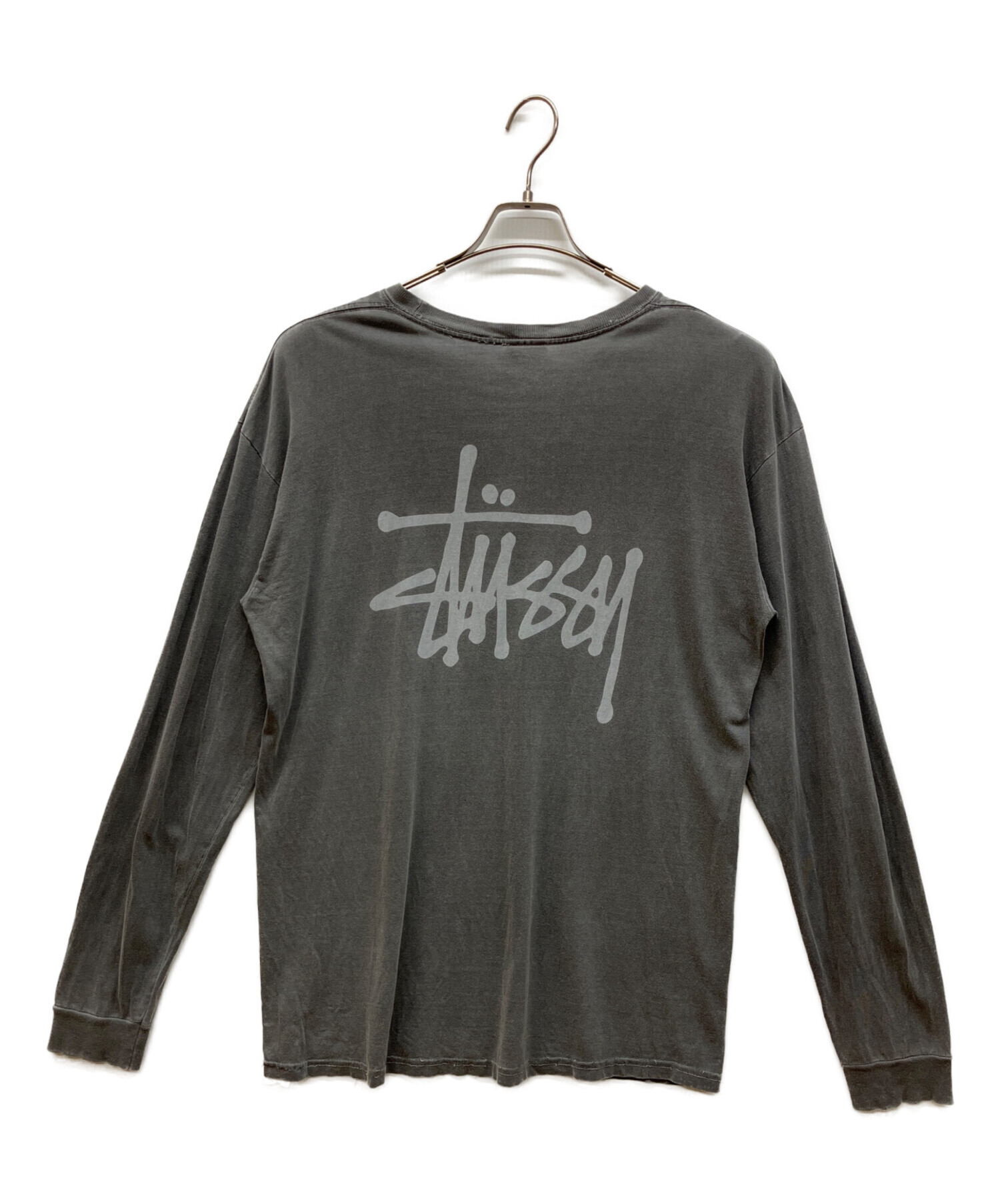 中古・古着通販】stussy (ステューシー) ロゴプリントロングスリーブ
