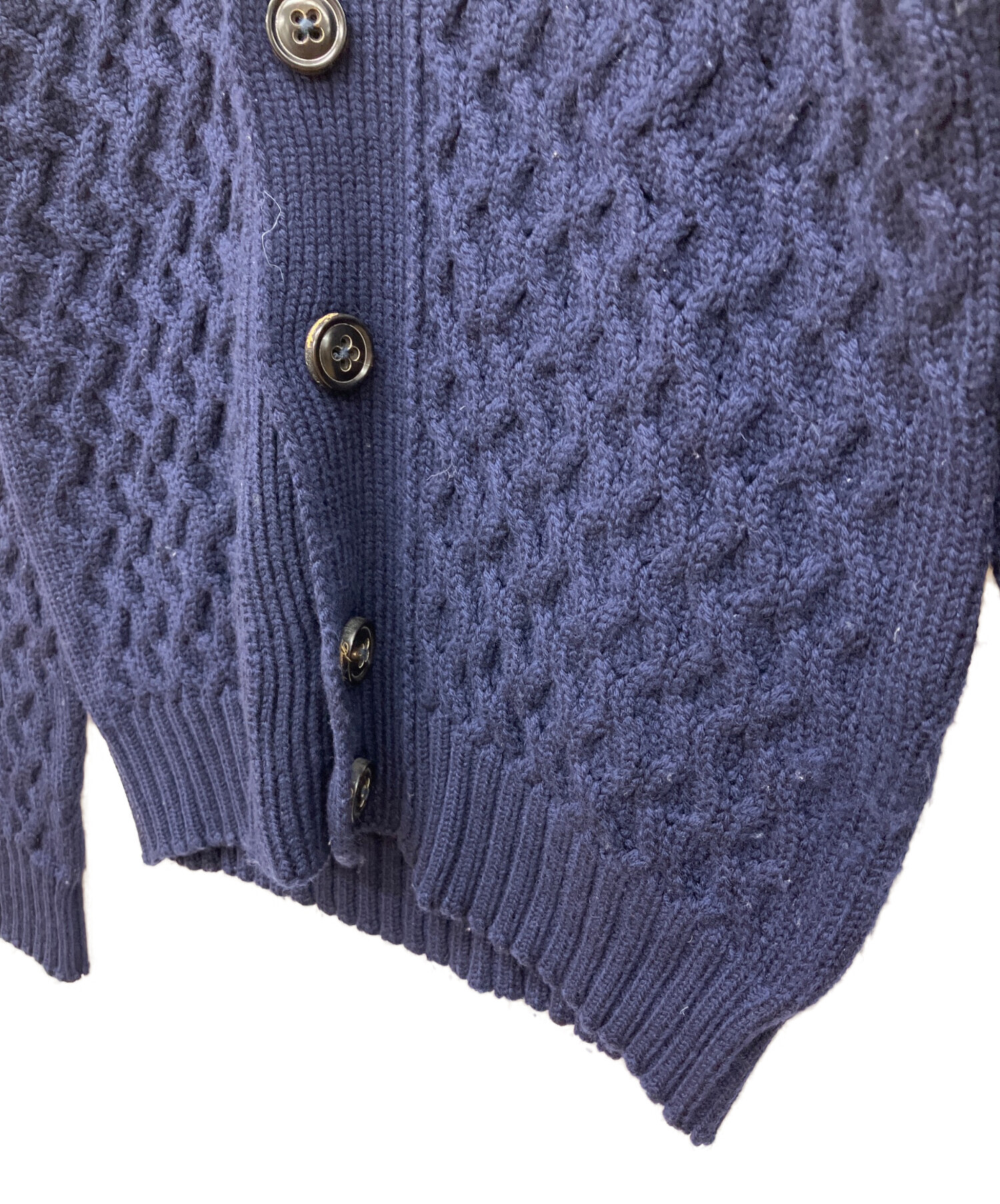 【美品】ドルモア Drumohrショールカーディガン 厚手 アルパカ 44 中古・古着通販】Drumohr (ドルモア) ショールカラーカーディガン