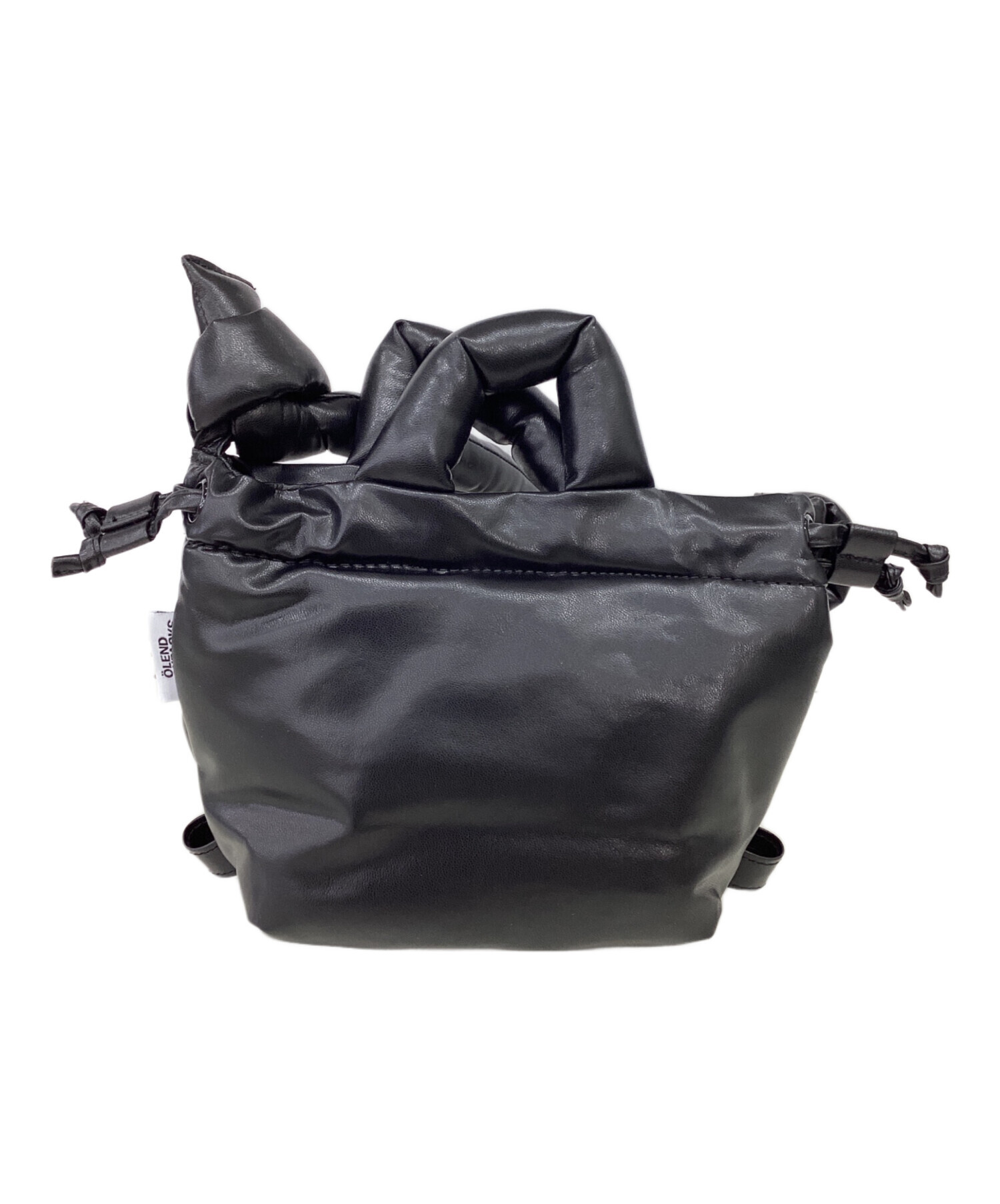 中古・古着通販】olend (オレンド) VEGAN LEATHER MICRO ONA ブラック