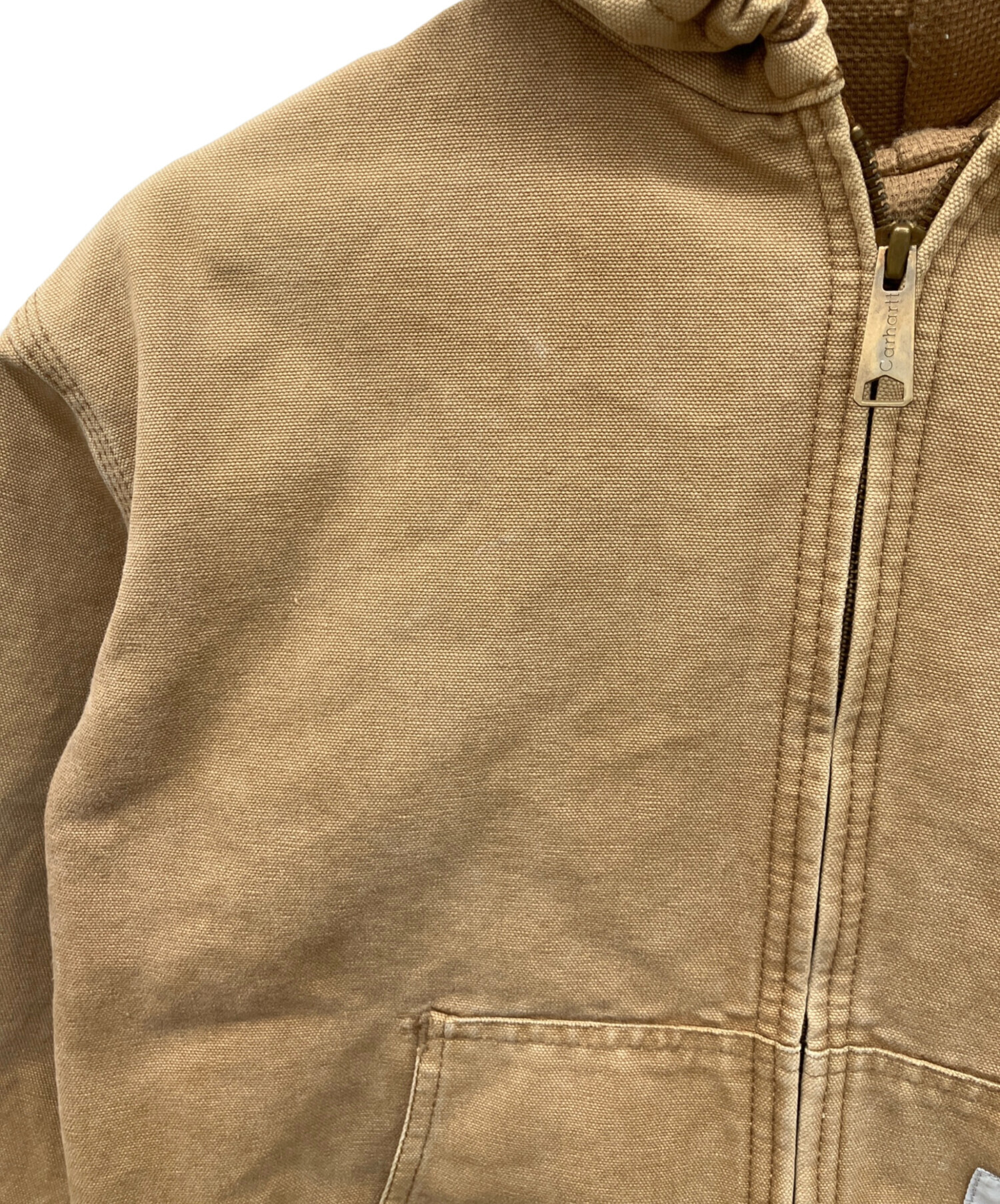 Carhartt カーハート ブルゾン（その他） XS ベージュ 【古着】【中古】 中古・古着通販】CarHartt (カーハート) アクティブジャケット ジップ