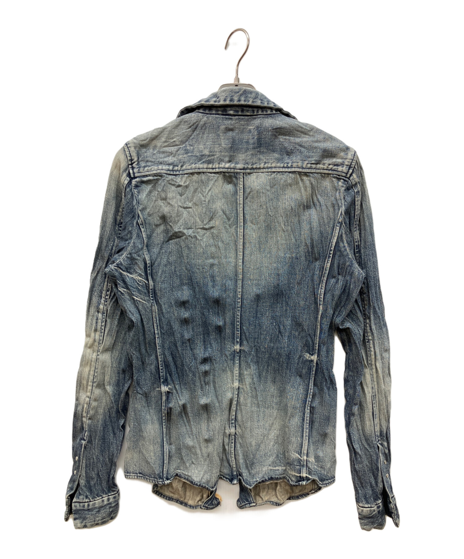 中古・古着通販】Junhashimoto (ジュンハシモト) WRINKLE DENIM SHIRT 