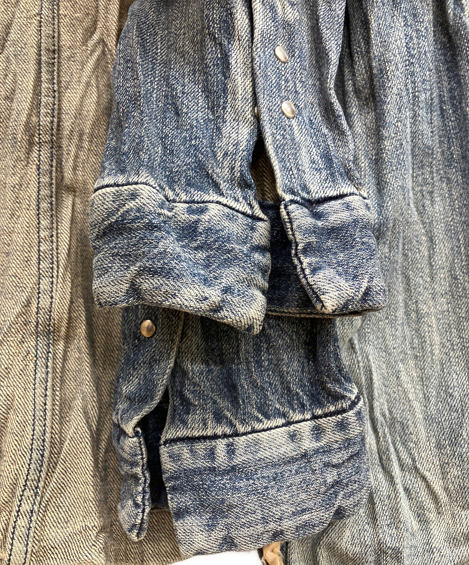 中古・古着通販】Junhashimoto (ジュンハシモト) WRINKLE DENIM SHIRT 