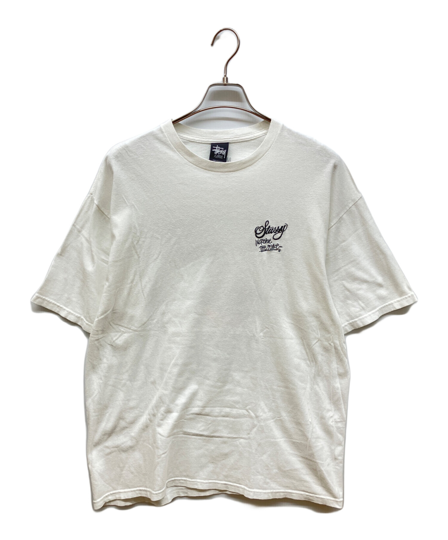 中古・古着通販】stussy (ステューシー) プリントTシャツ ホワイト