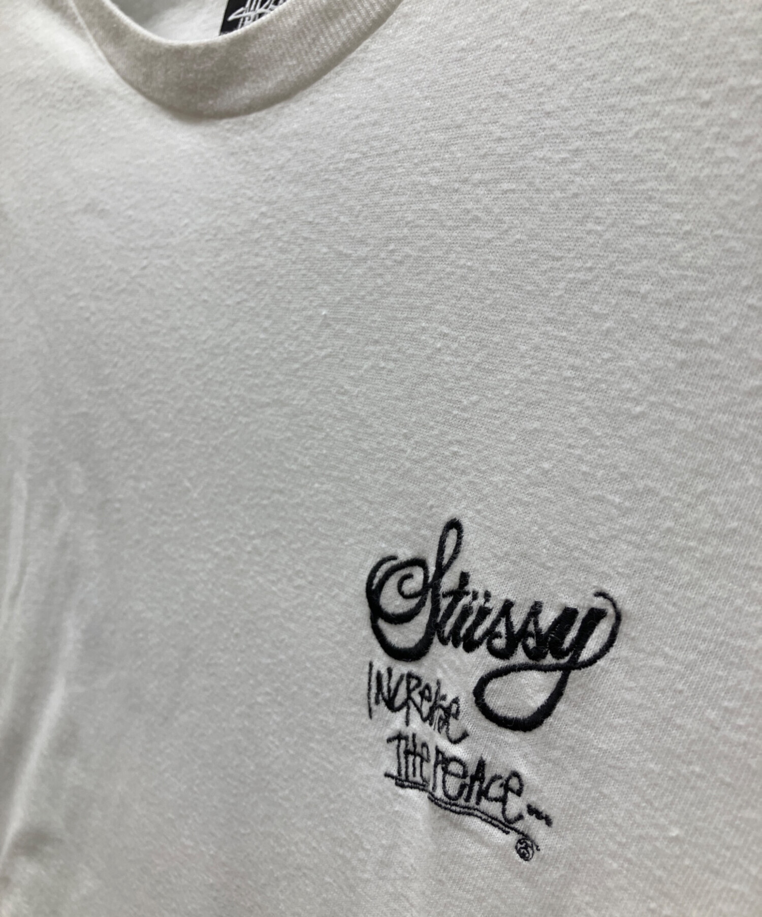 中古・古着通販】stussy (ステューシー) プリントTシャツ ホワイト