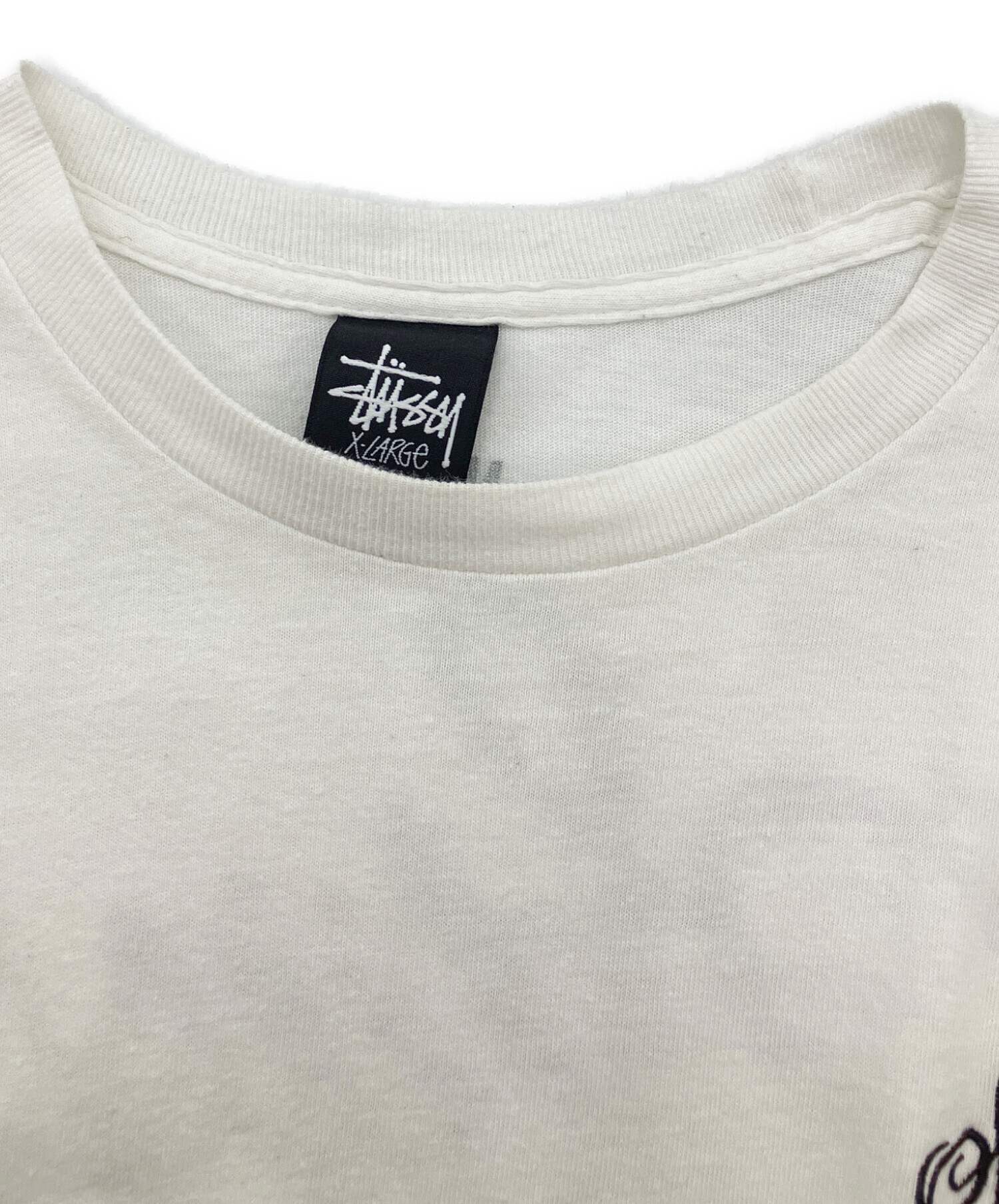 中古・古着通販】stussy (ステューシー) プリントTシャツ ホワイト
