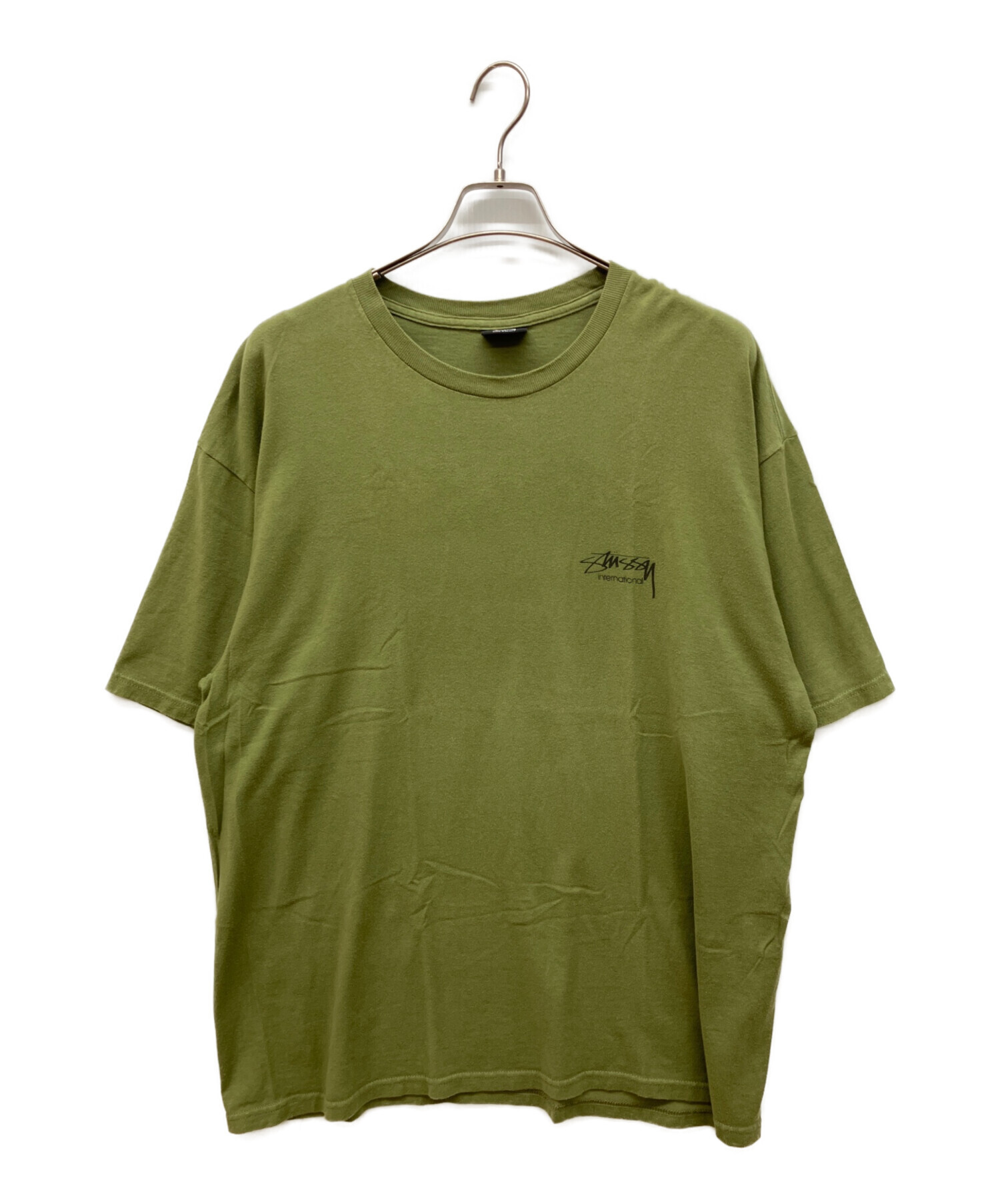 中古・古着通販】stussy (ステューシー) Tシャツ オリーブ サイズ:XL