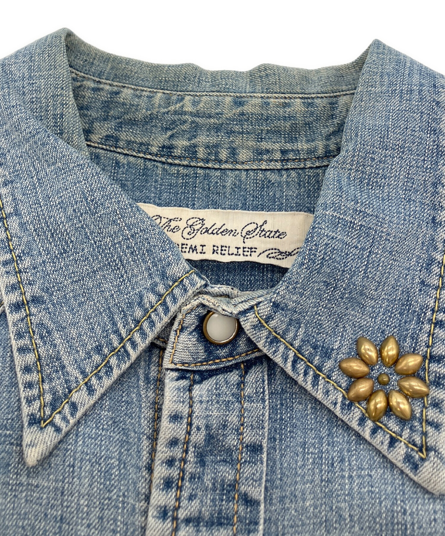 【美品】レミレリーフ　デニムシャツ　XL 中古・古着通販】REMI RELIEF (レミレリーフ) デニムシャツ インディゴ