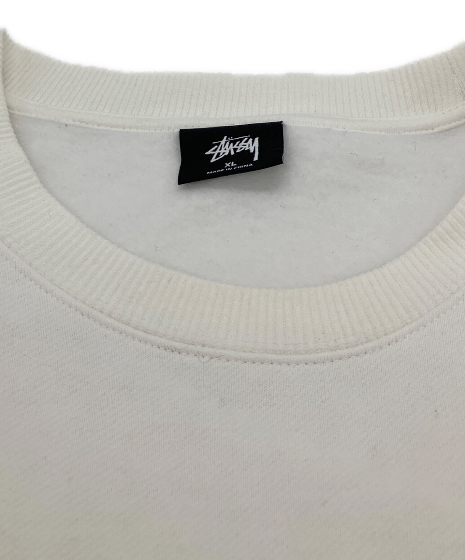中古・古着通販】stussy (ステューシー) ロゴスウェット ホワイト