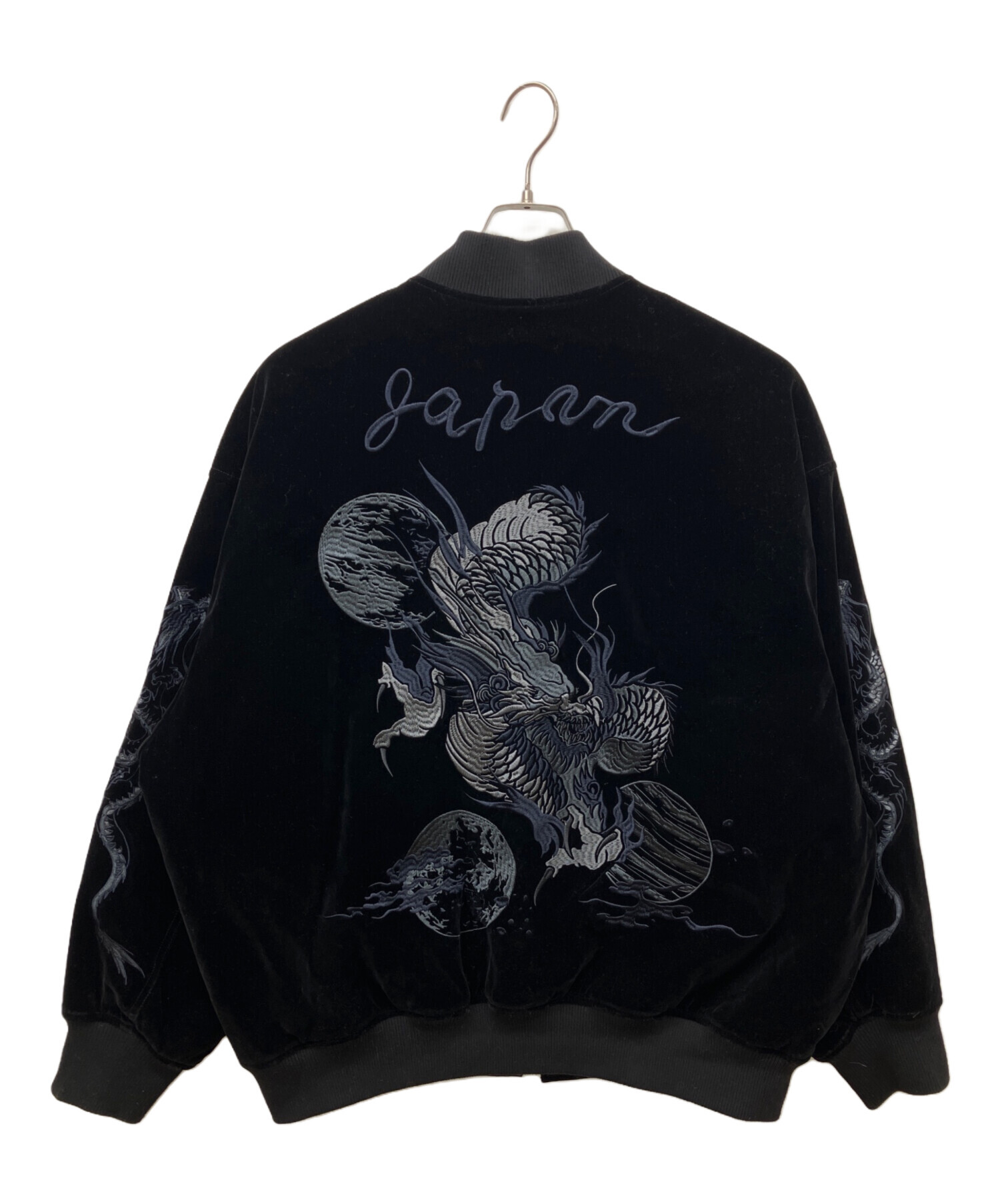 中古・古着通販】HARE (ハレ) シシュウスーベニアブルゾン ブラック